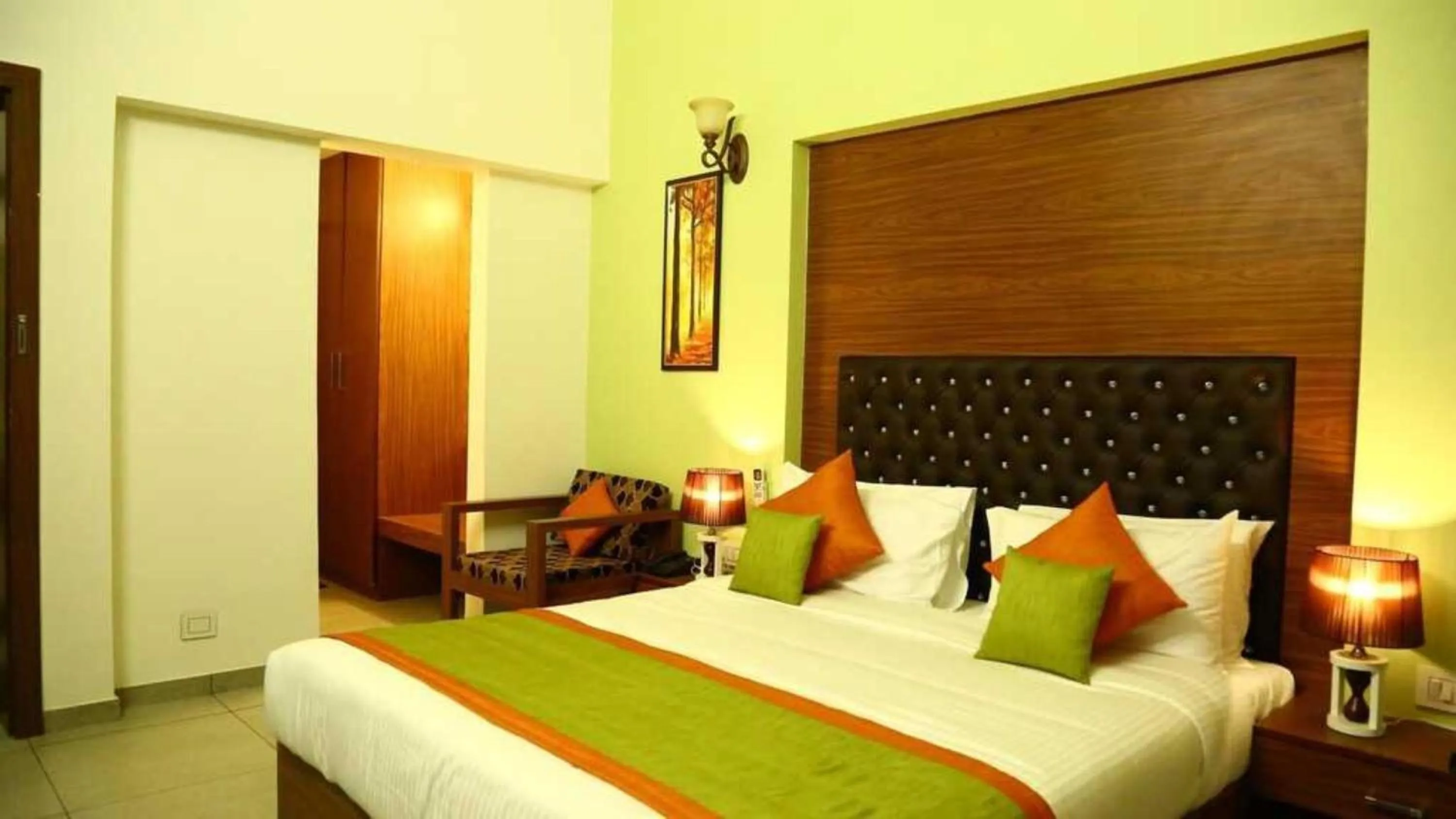 Bed in Palette by CheckIn The Royal Castle Resort Rajkot