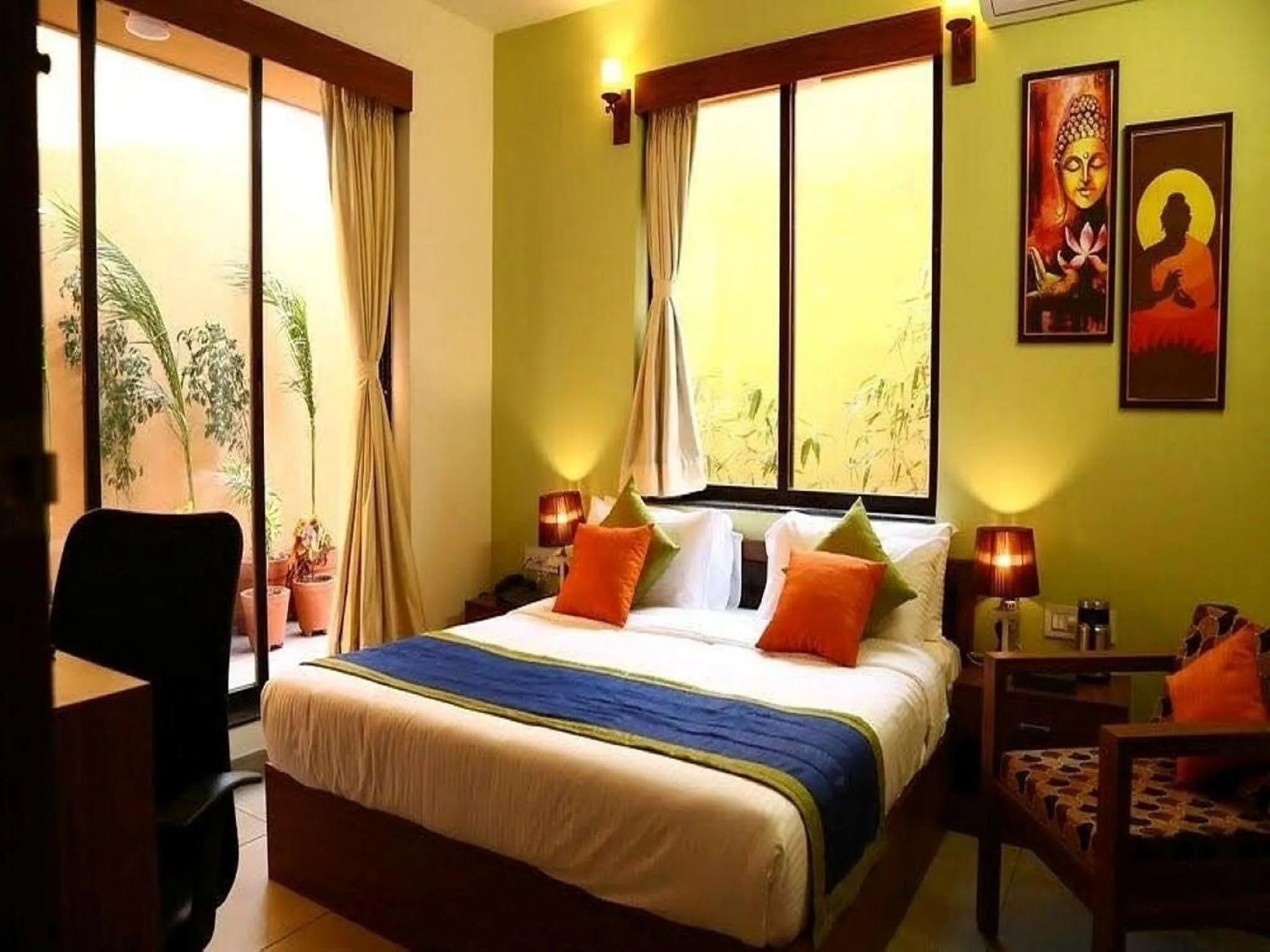 Bed in Palette by CheckIn The Royal Castle Resort Rajkot