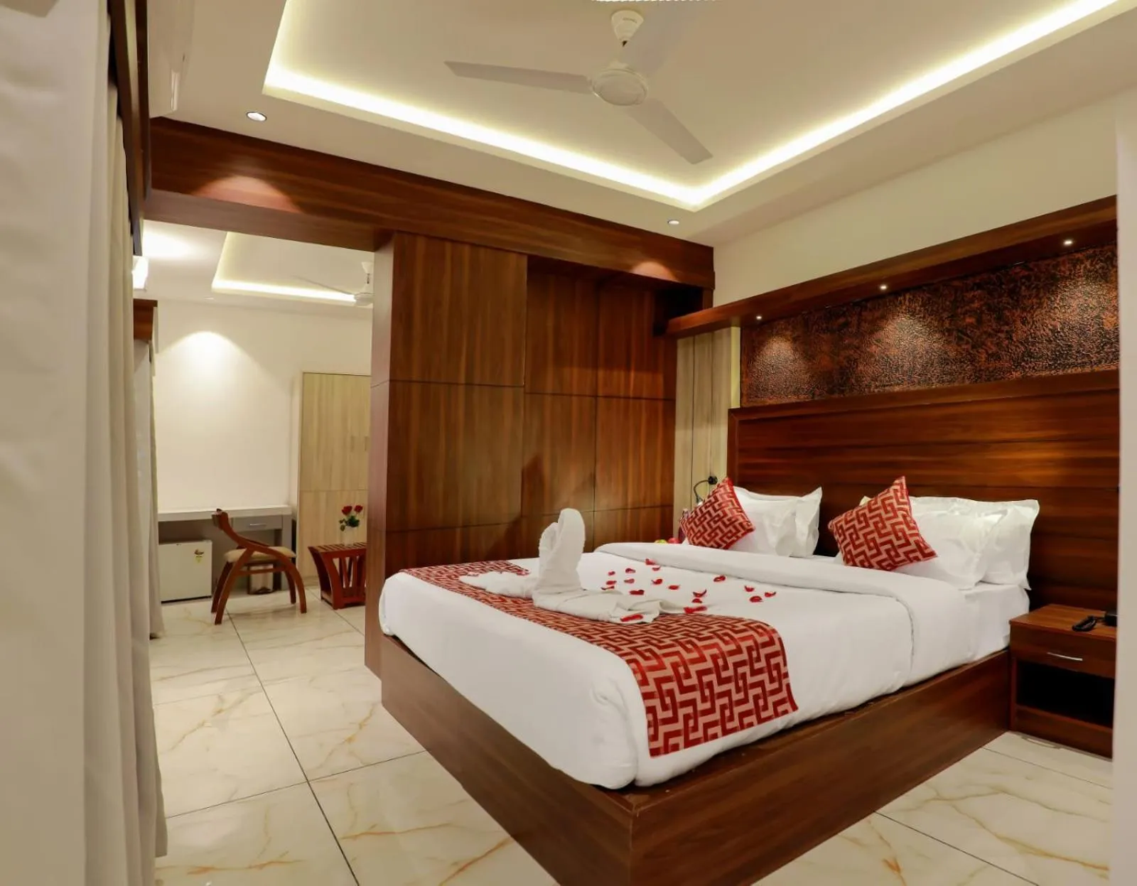 Bed in Hotel Vrindavan
