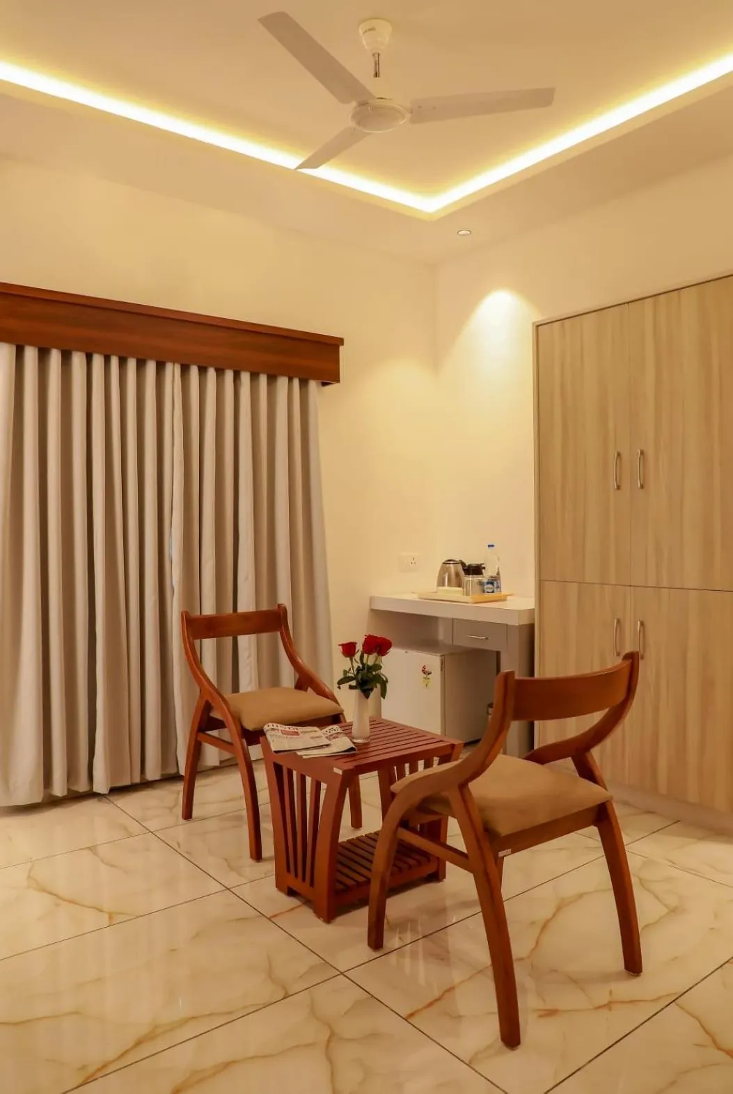 Seating area in Hotel Vrindavan