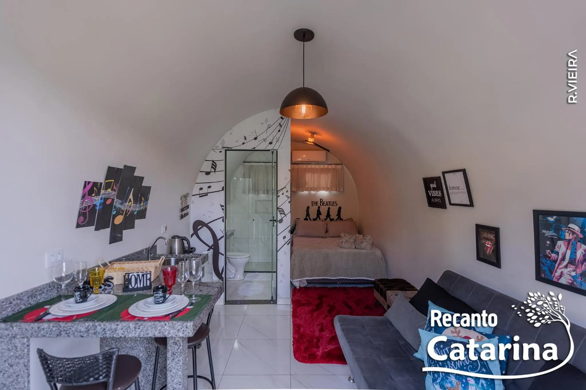 Photo of the whole room, Bed in Recanto Catarina