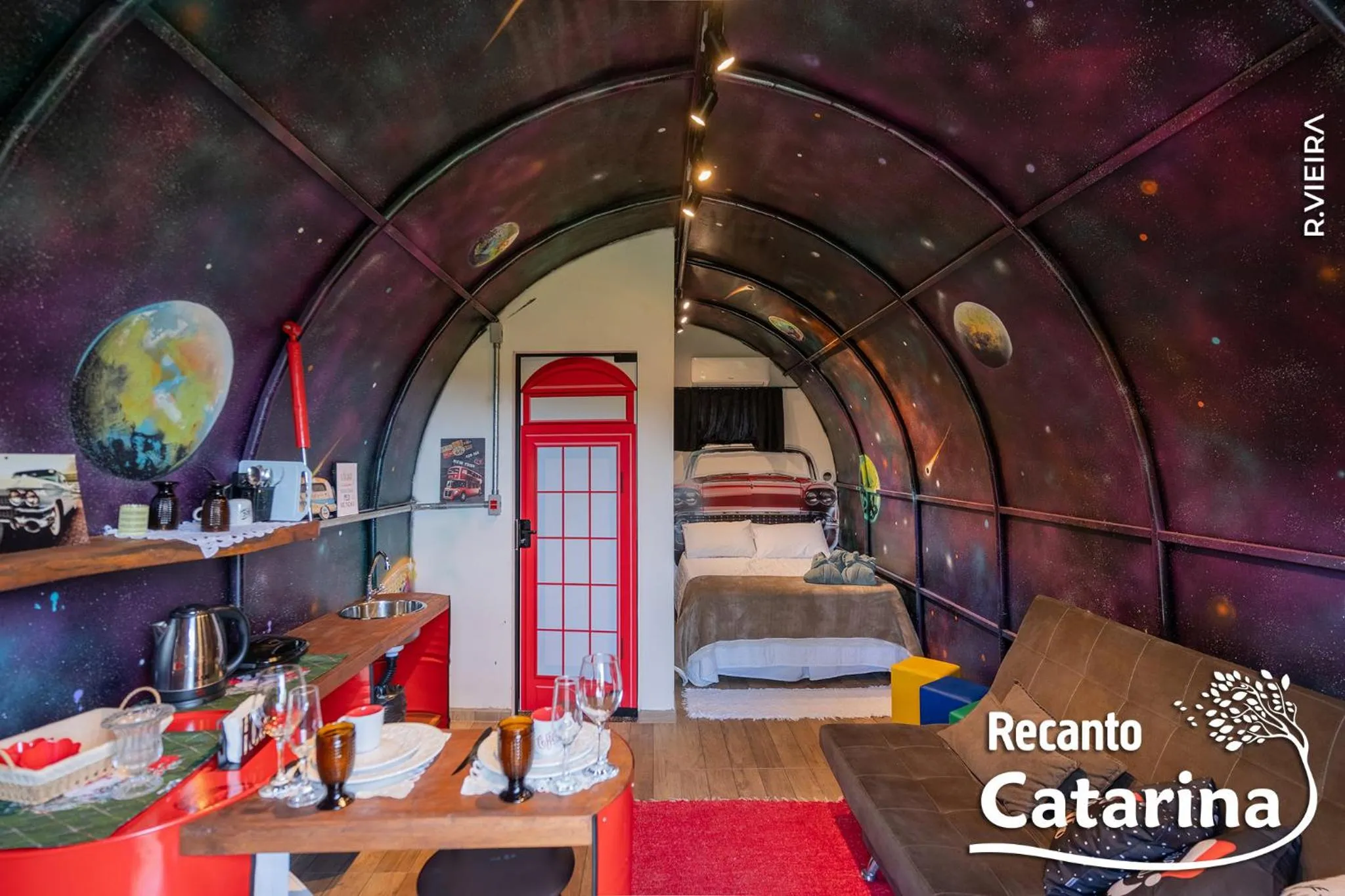 Photo of the whole room, Bed in Recanto Catarina