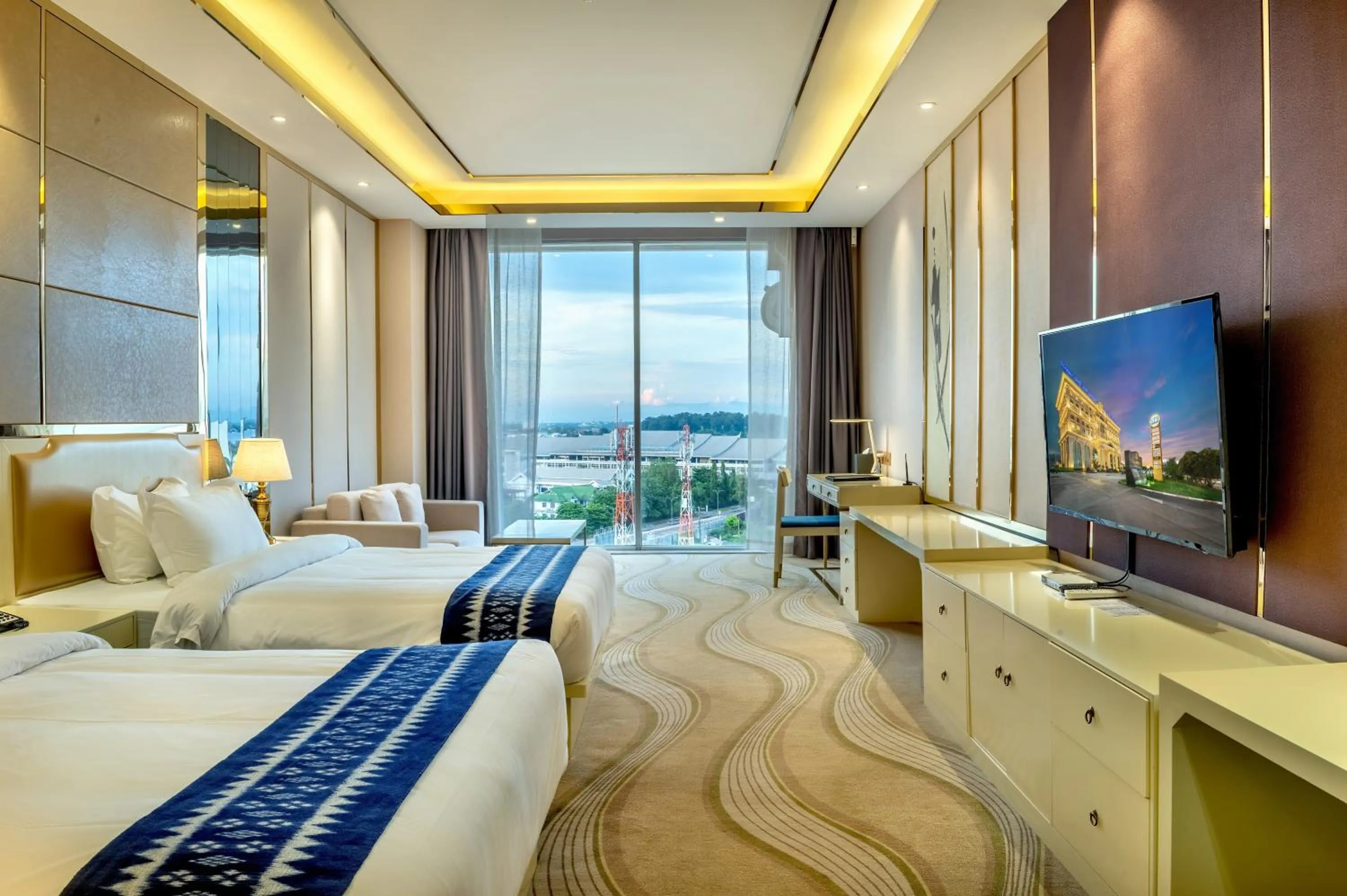 Photo of the whole room, Bed in ST Hotel Wattay Airport