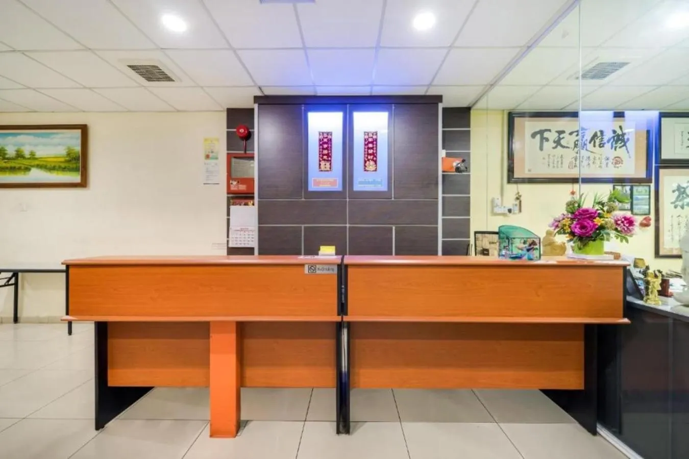 Lobby or reception in Hotel River Inn