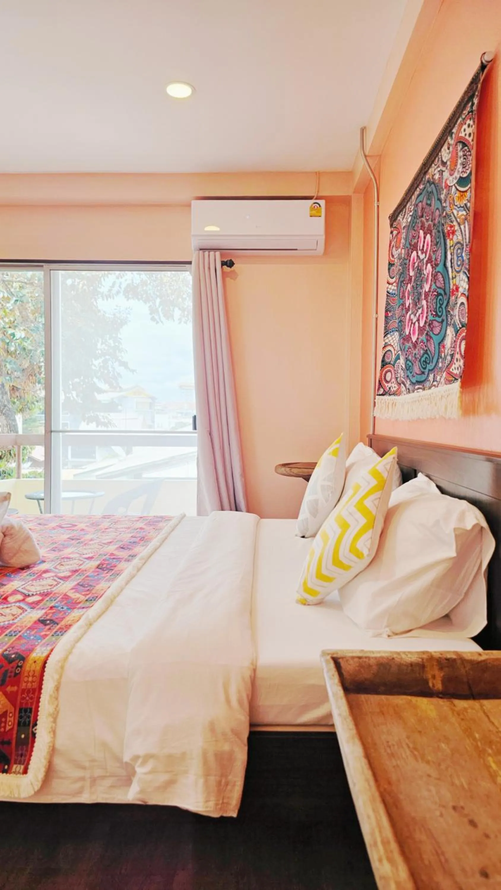 Bed in Elegant Lanna Guesthouse