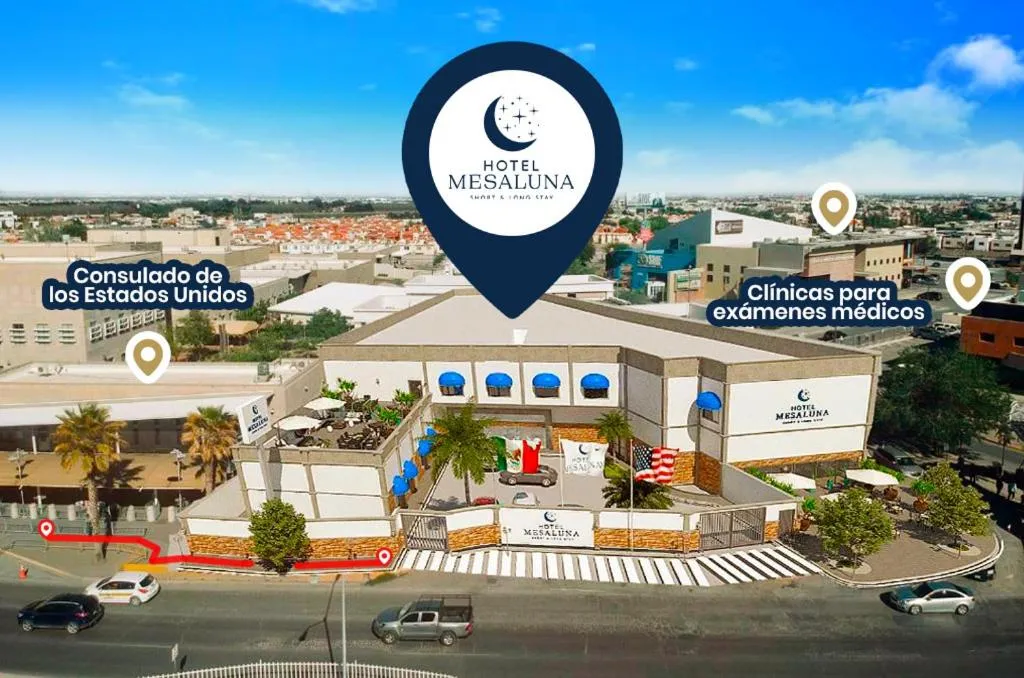 Bird's eye view in Hotel Mesaluna Short & Long Stay