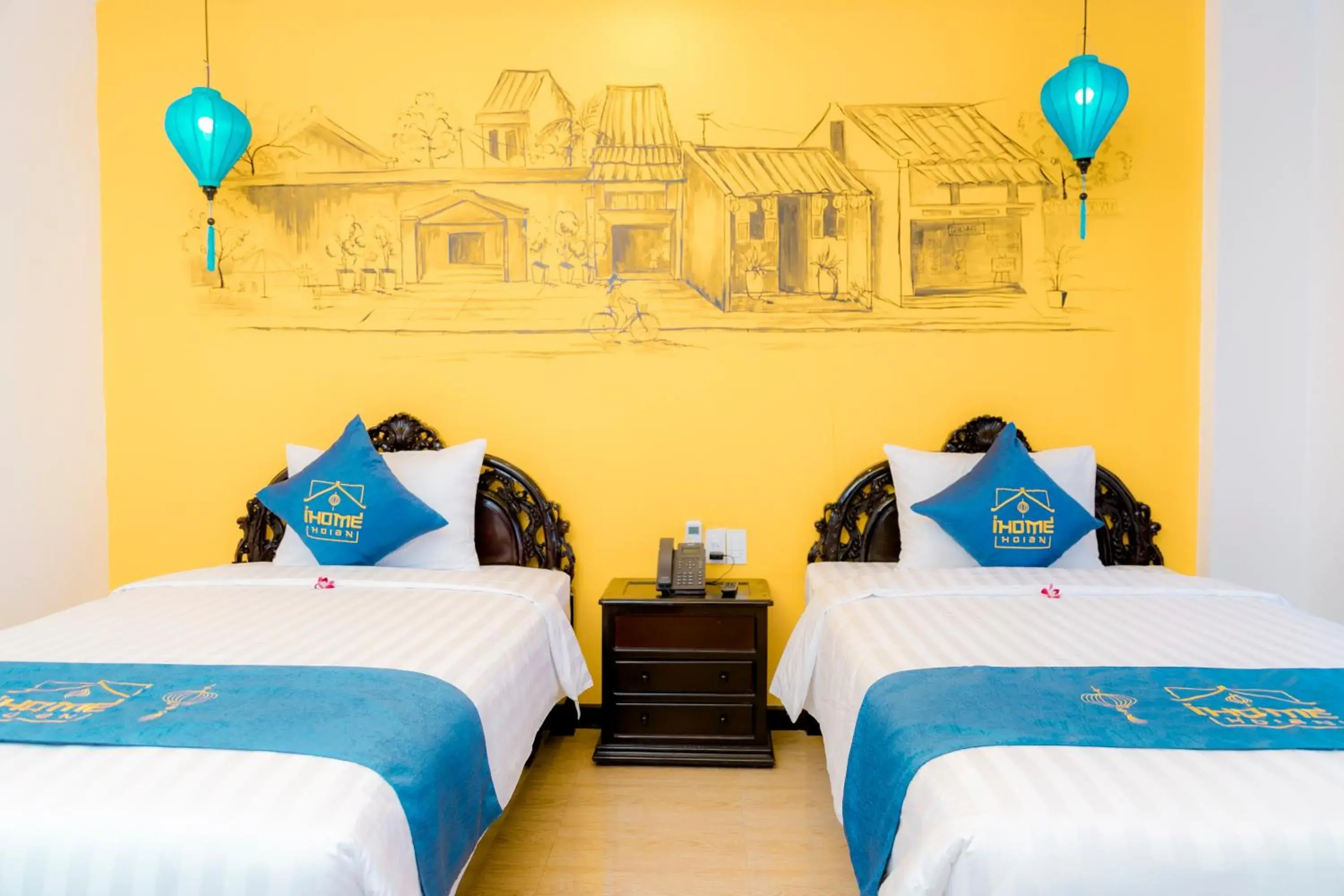 Twin Room with Balcony in iHome Hoi An Twin Room with Balcony in iHome Hoi An