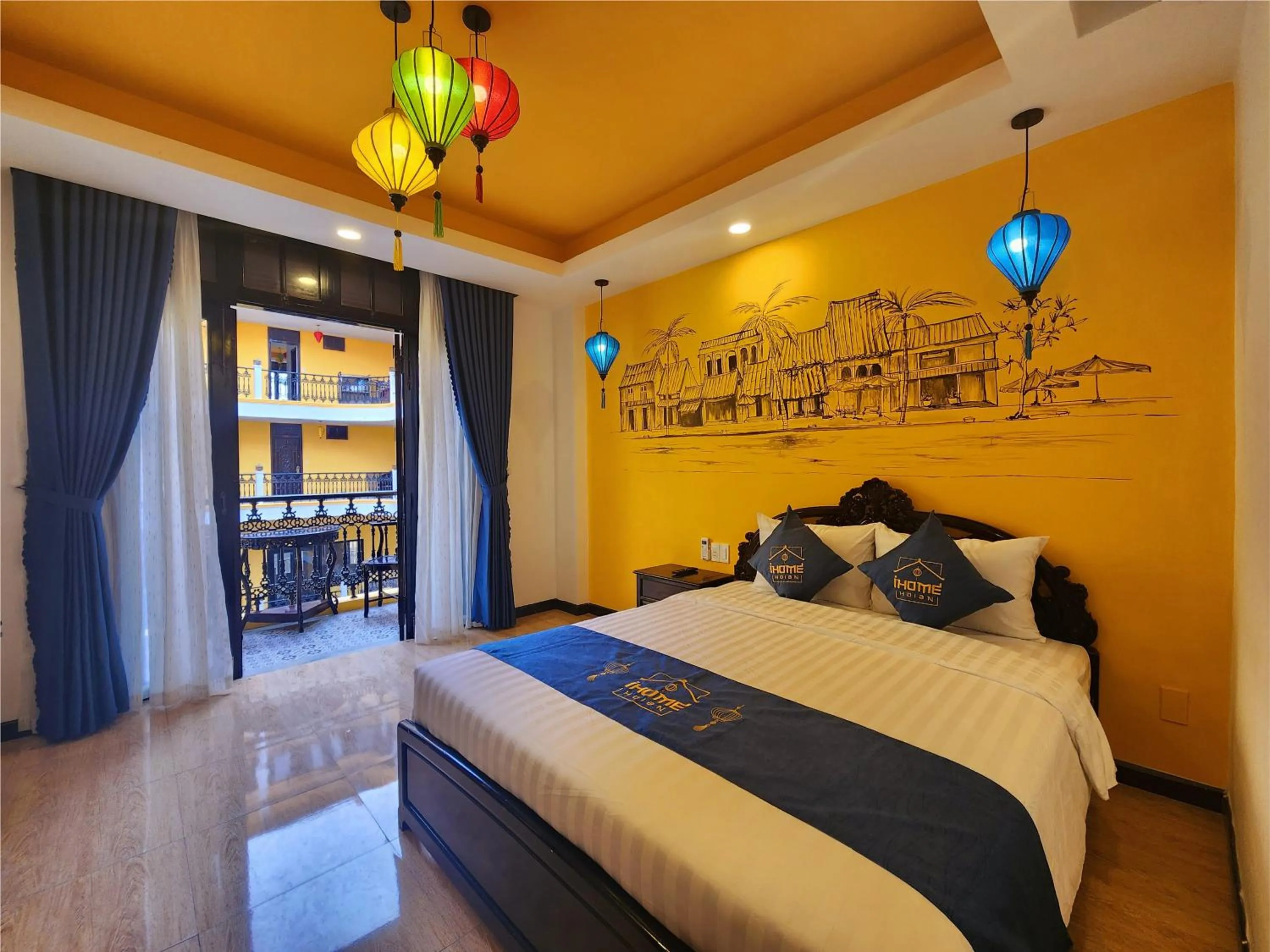 Bedroom, Bed in iHome Hoi An