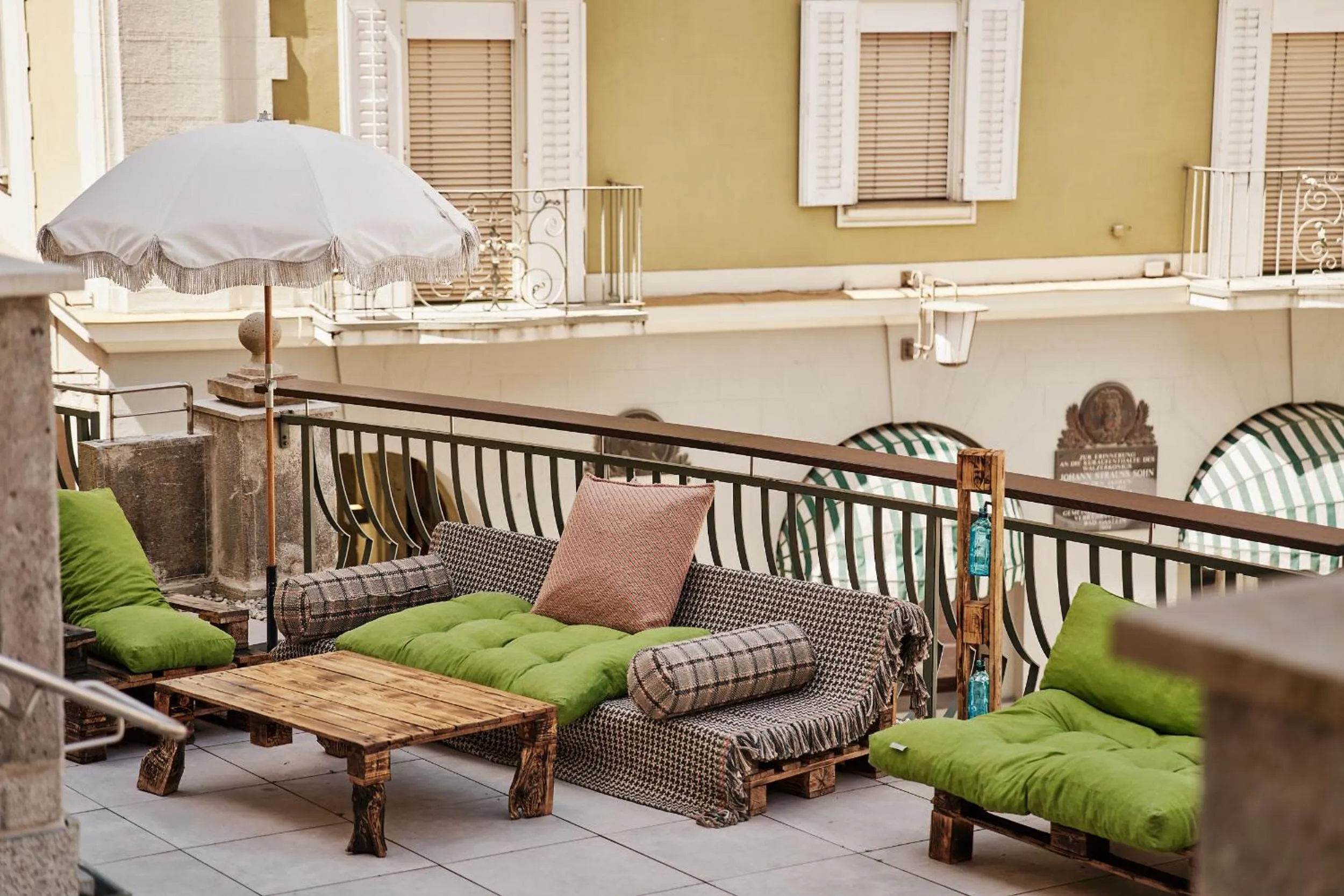 Balcony/Terrace in Urban Nature Bad Gastein - Badeschloss