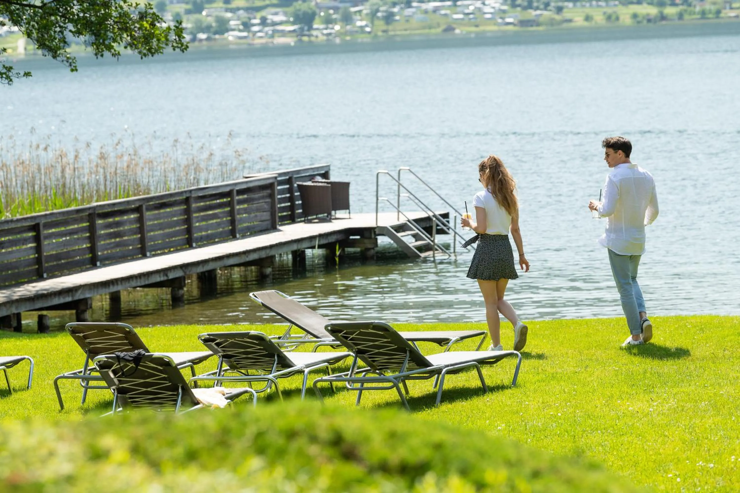 Lake view in Seehotel Urban