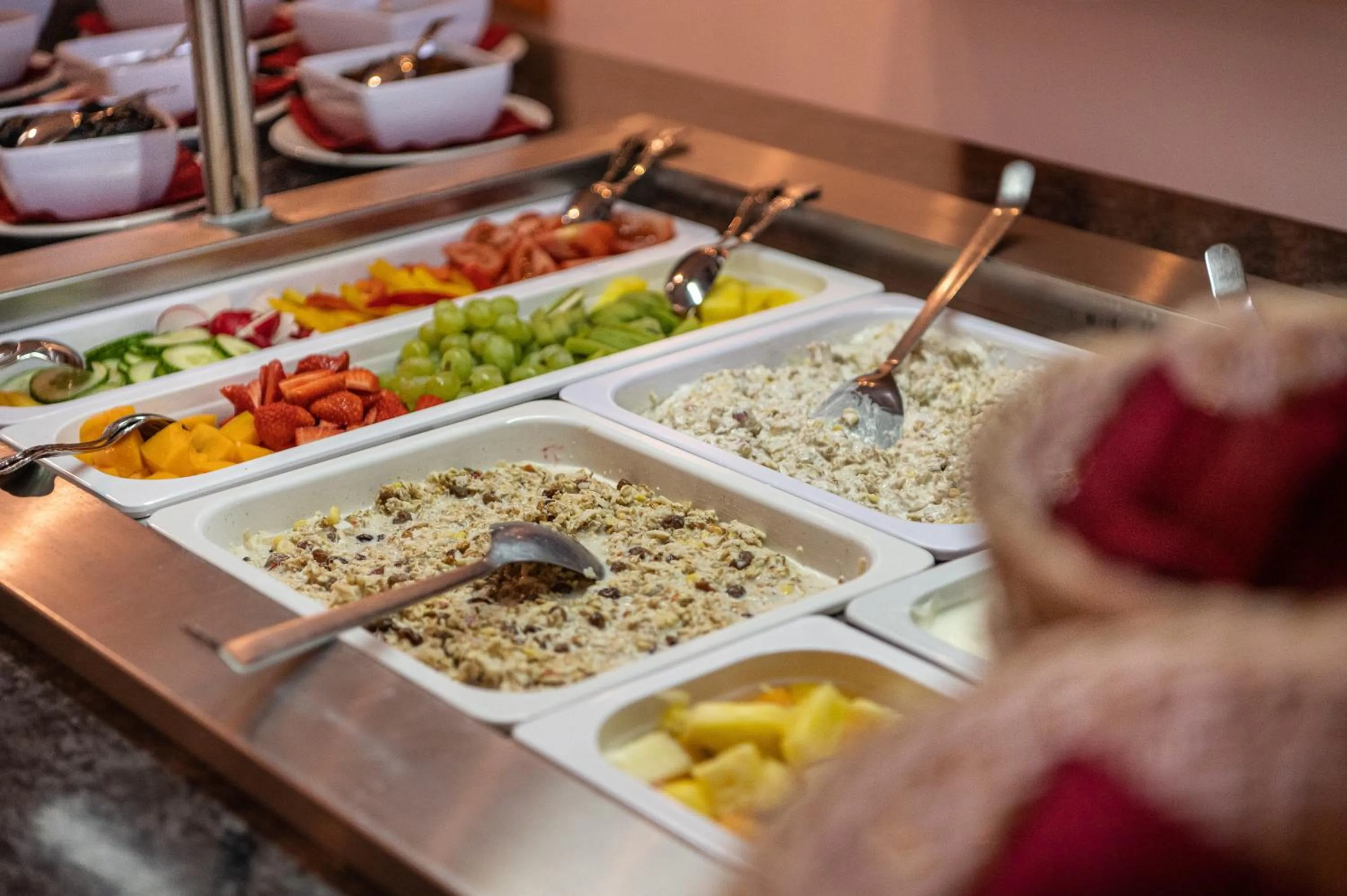 Buffet breakfast in Seehotel Urban