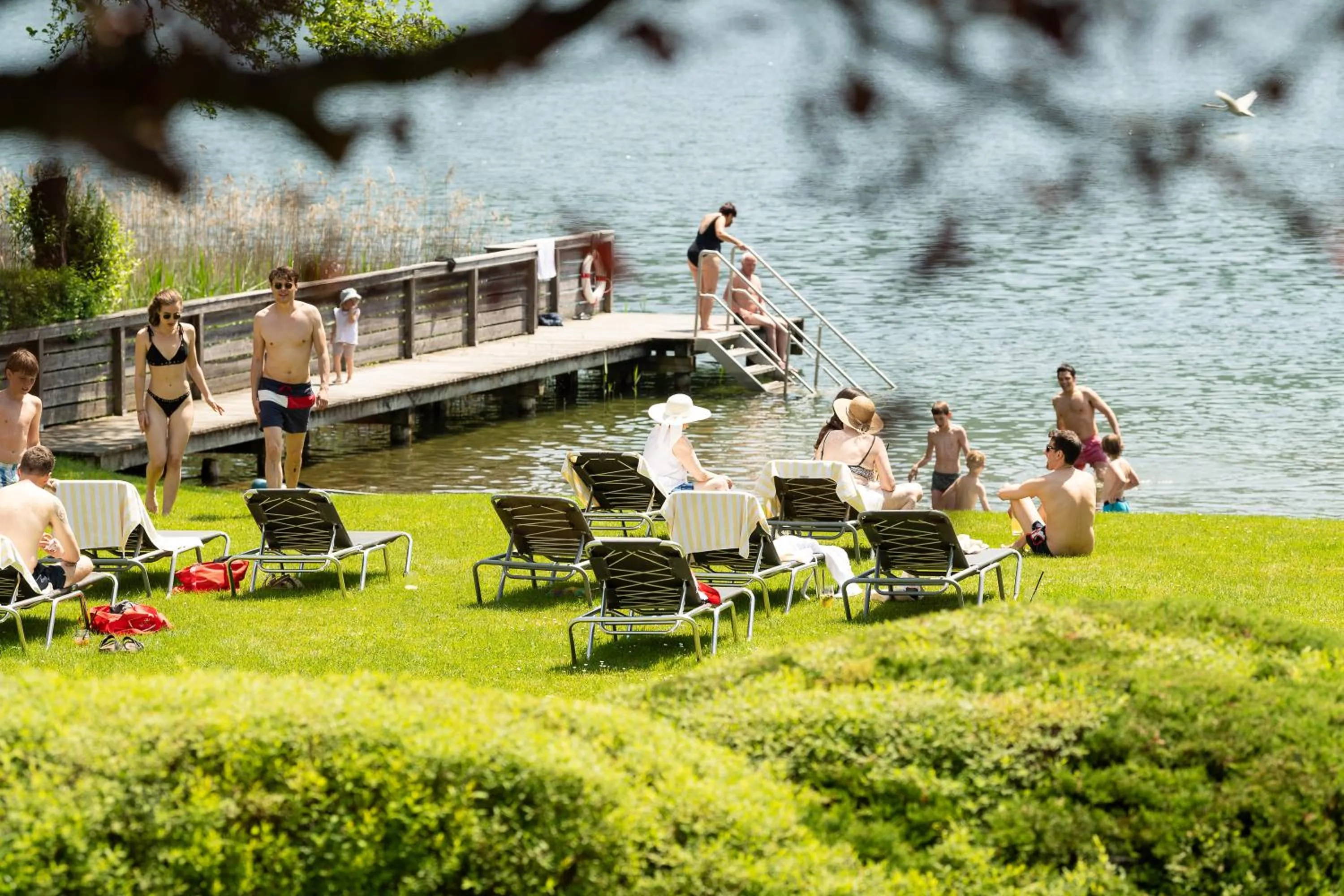 Lake view in Seehotel Urban