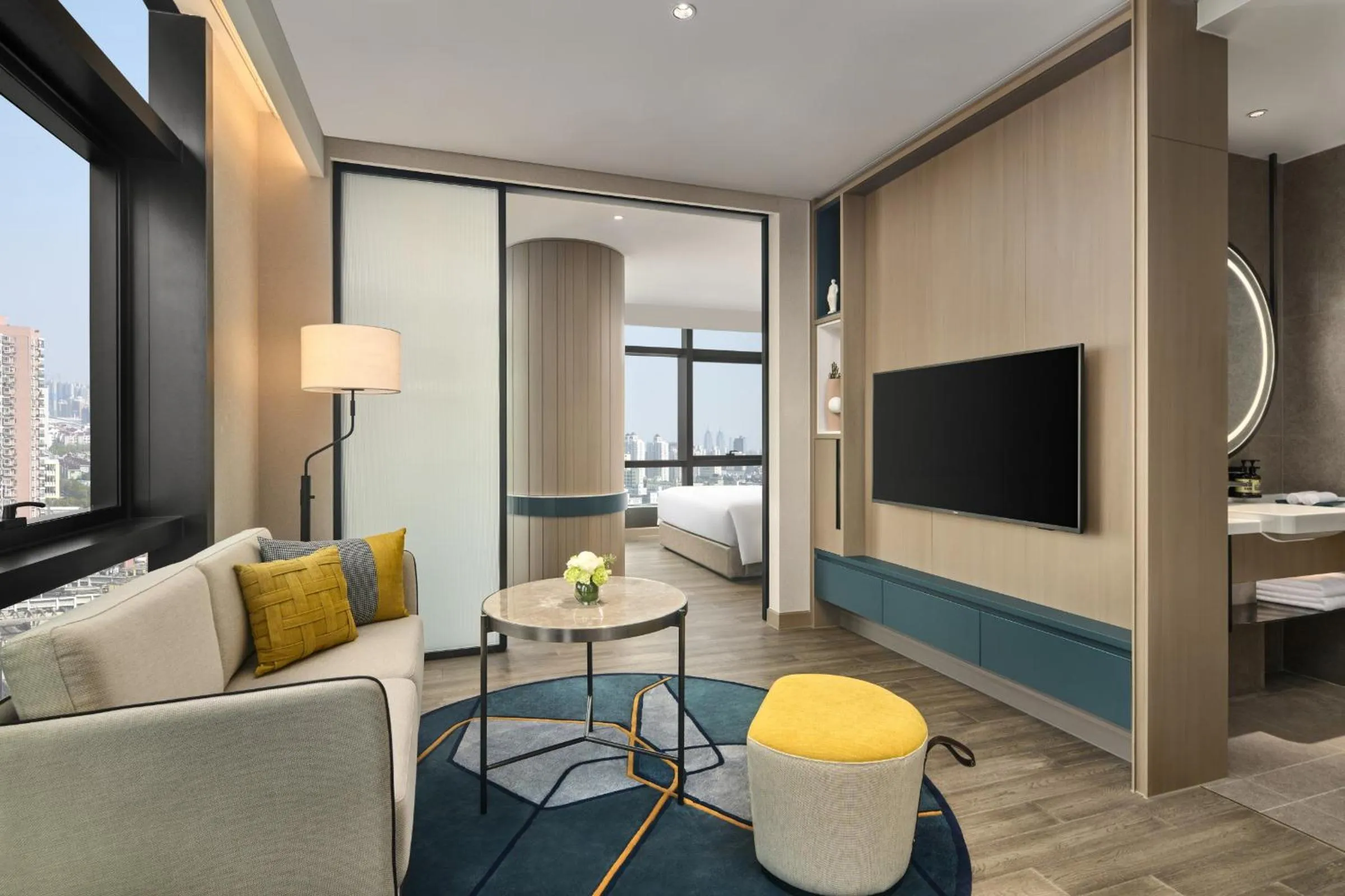 Communal lounge/ TV room in Artyzen Habitat Taopu Shanghai