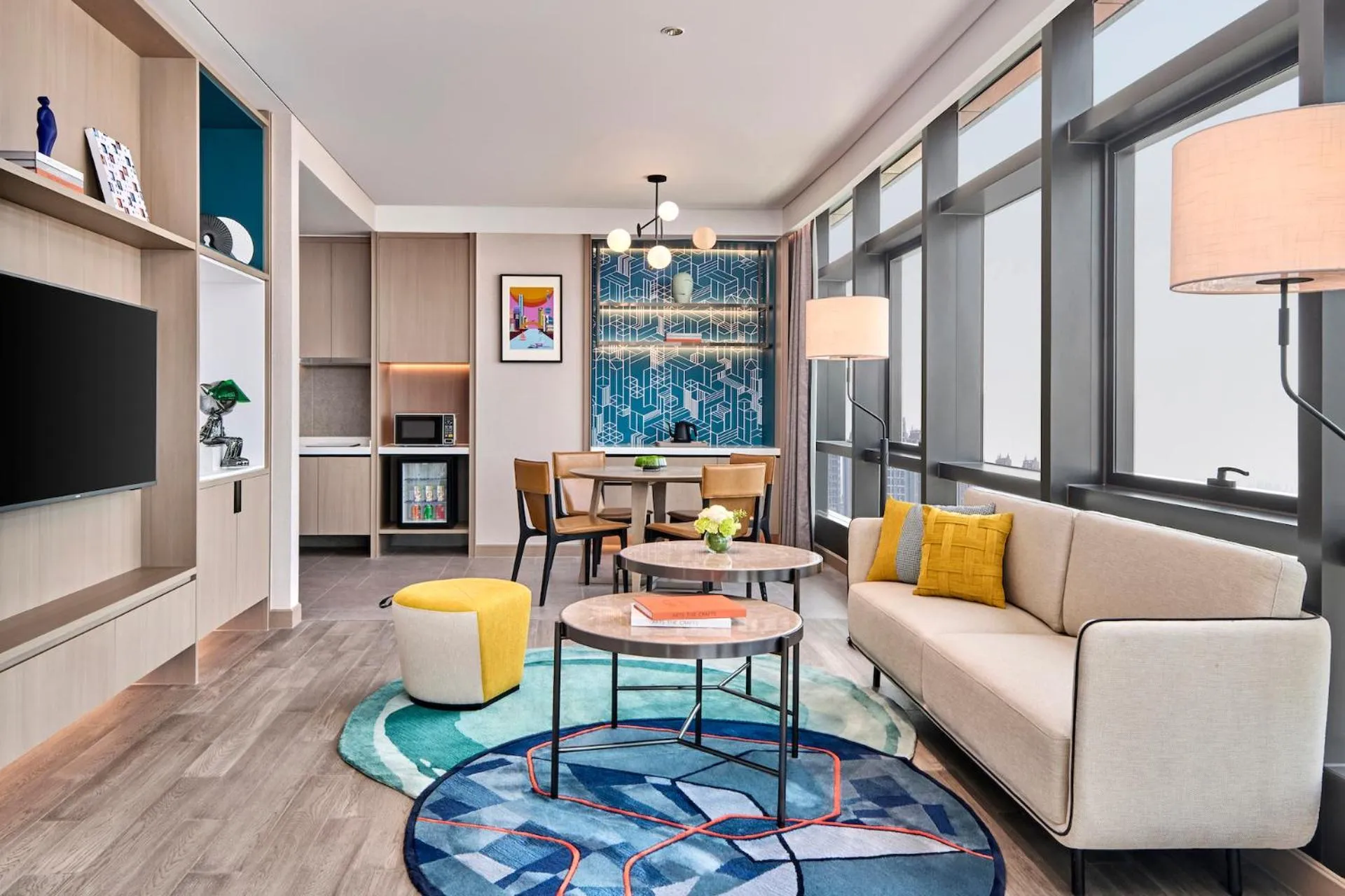 Communal lounge/ TV room in Artyzen Habitat Taopu Shanghai