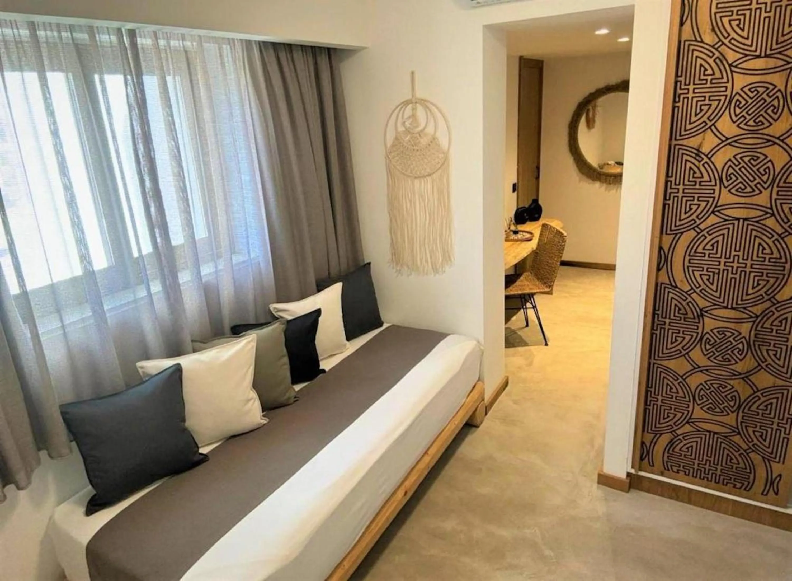 Bed in Helios Beach Hotel & Bungalows