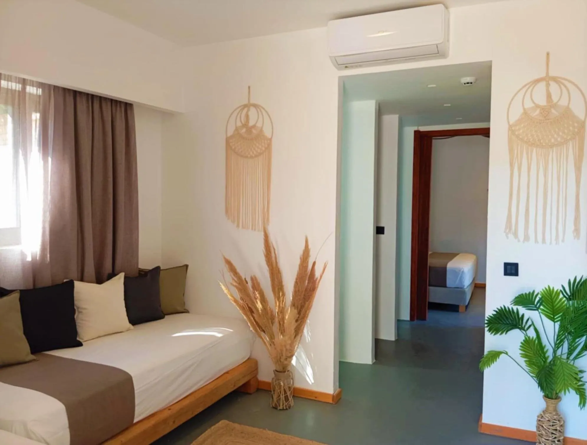 Bed in Helios Beach Hotel & Bungalows