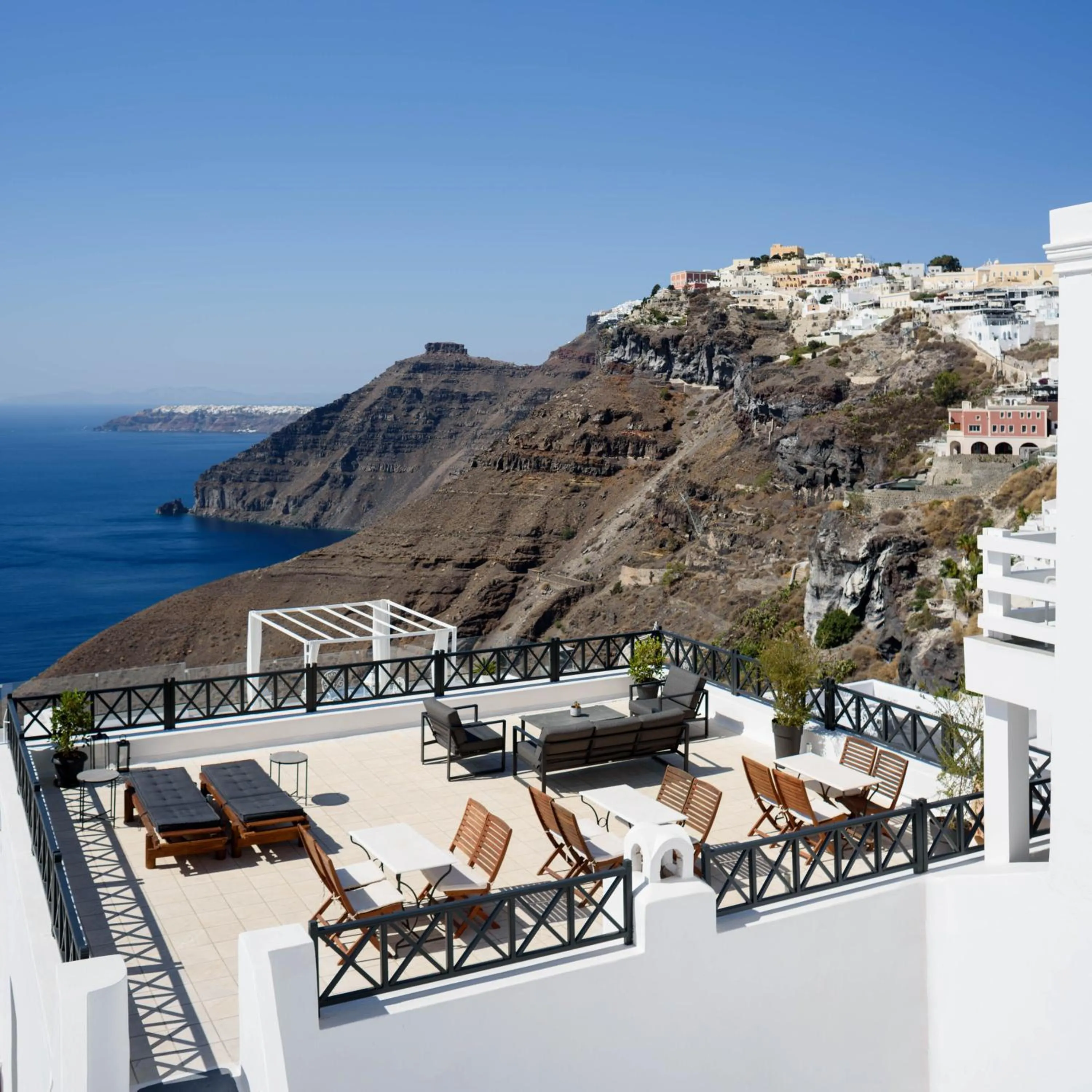 Bird's eye view in Firalia, Casa in Rock Suites