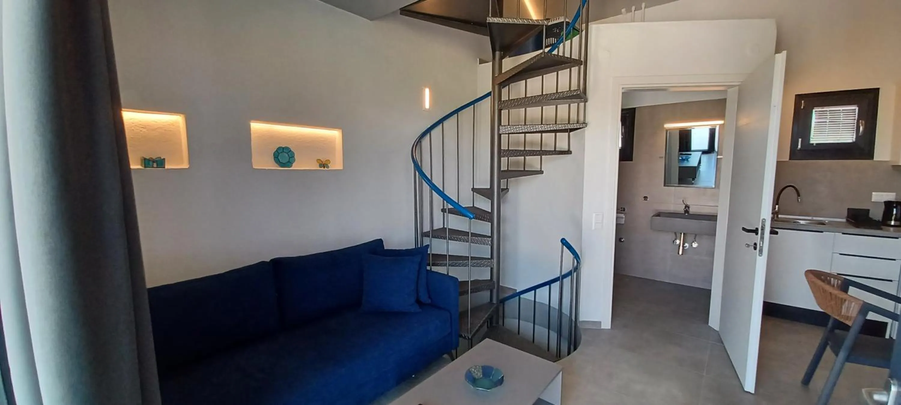 Living room in Aurora Suites