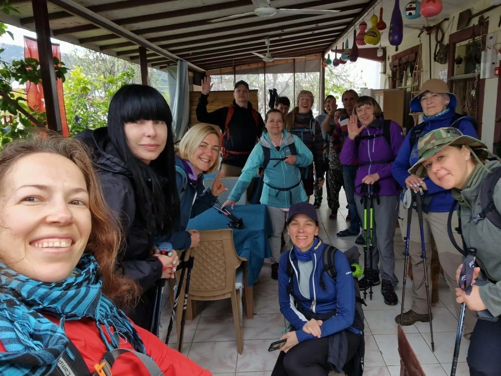 group of guests in Gelidonya Pansiyon