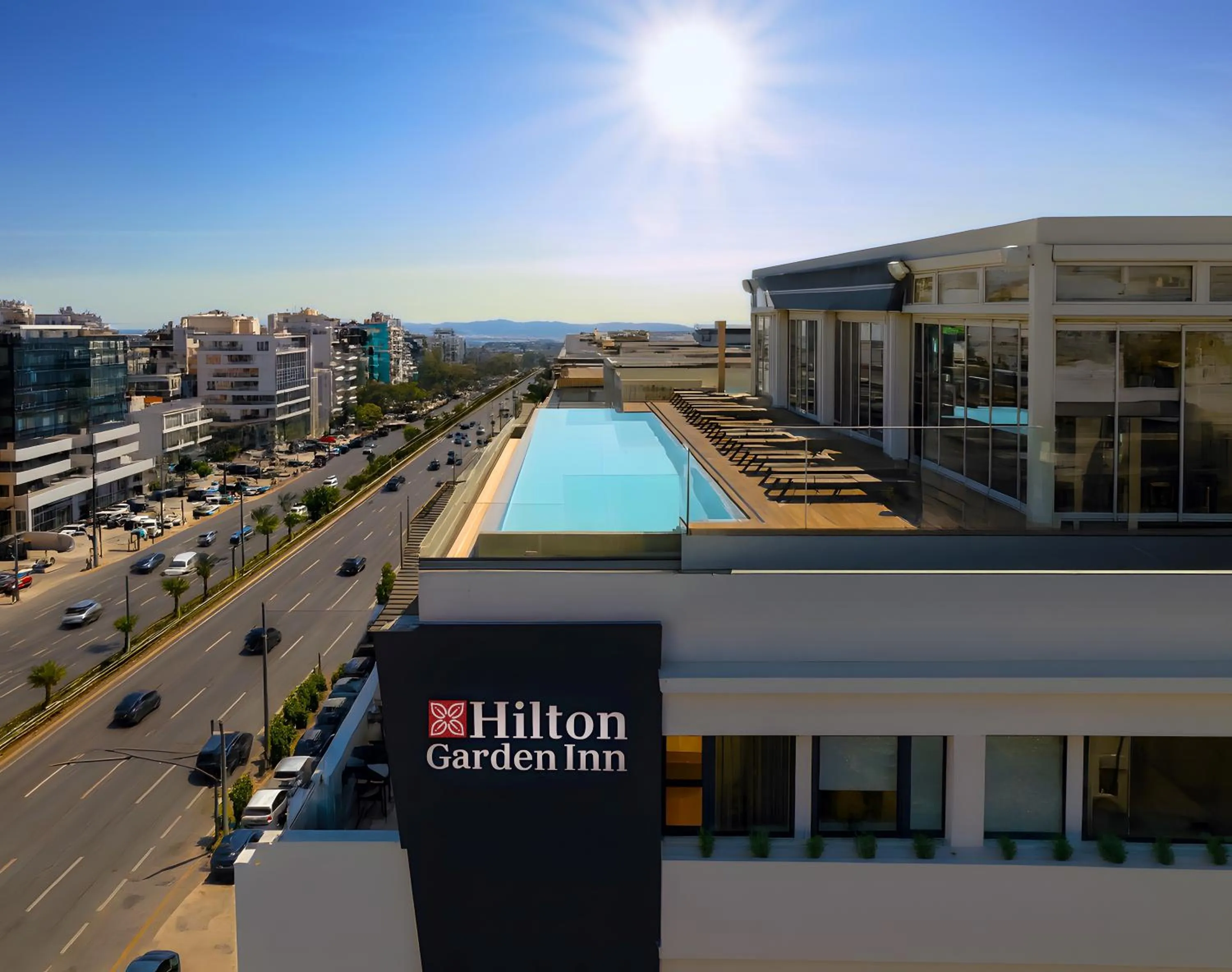 Property building in Hilton Garden Inn Athens Syggrou Avenue