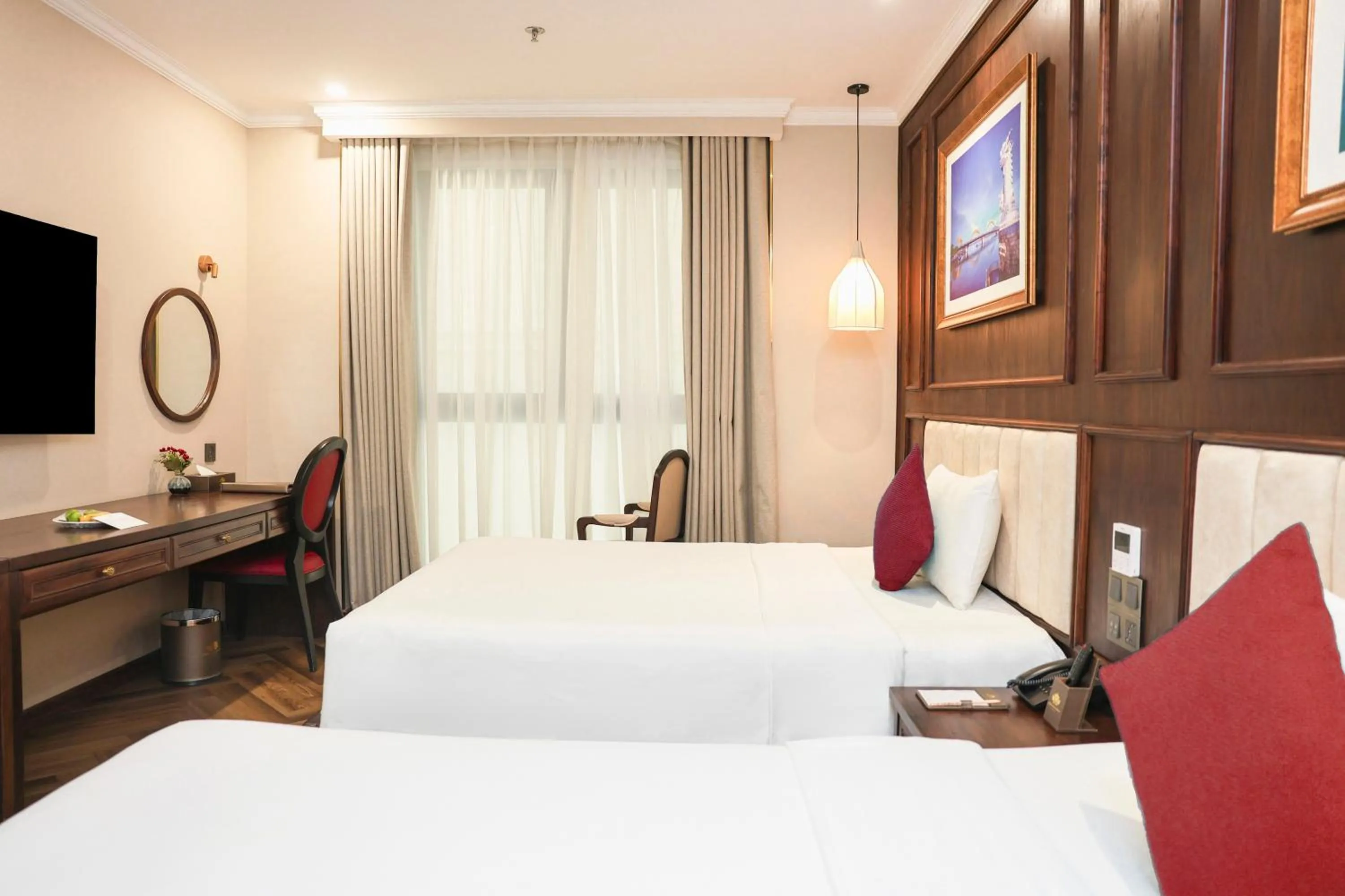 Bed in Golden Lotus Luxury Hotel Danang - Complimentary Daily Afternoon Tea