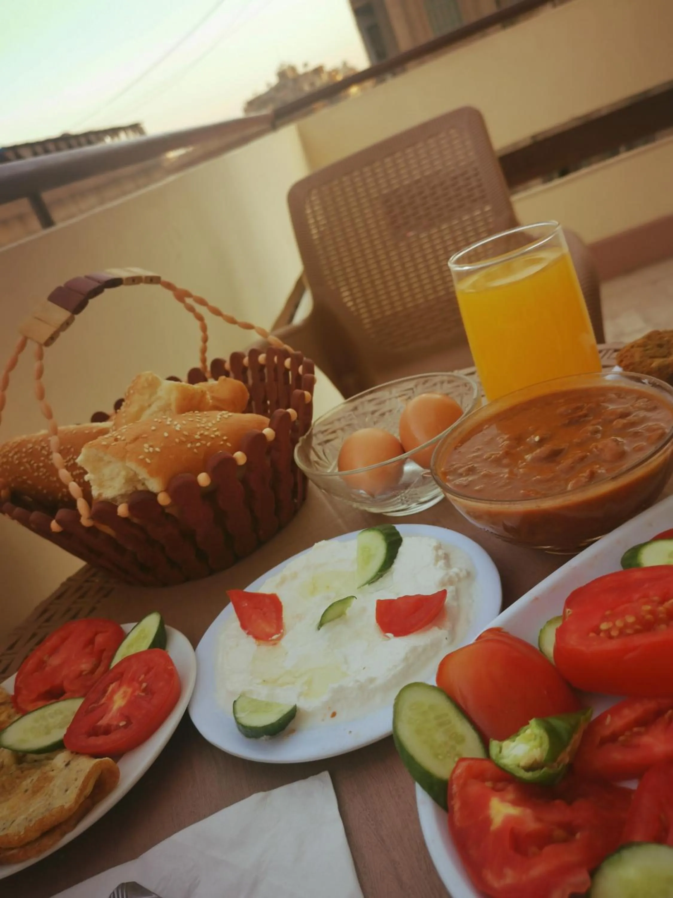 Continental breakfast in Tourist Palace Hotel