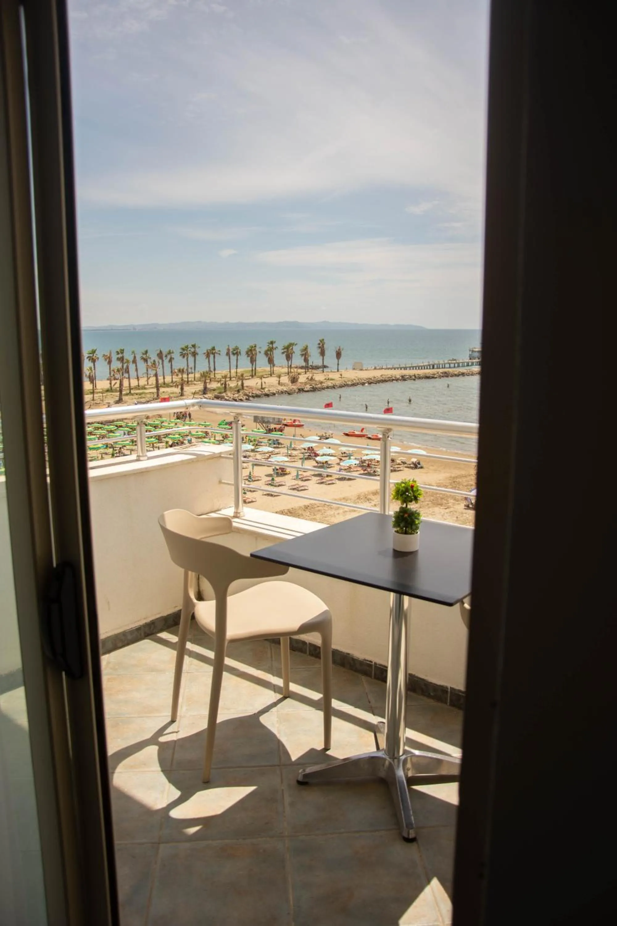 Patio in Wave Beachfront Apartments