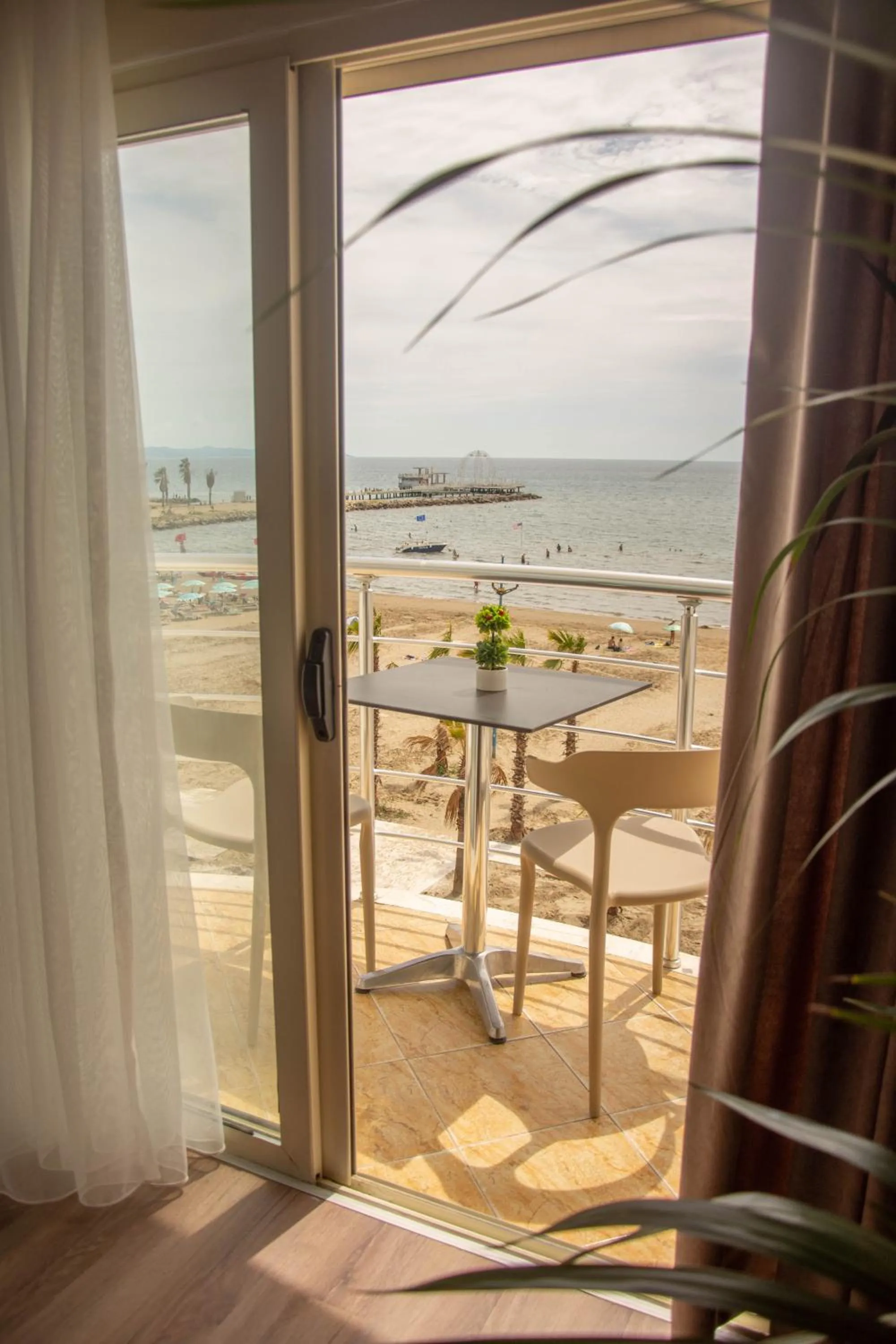 Patio in Wave Beachfront Apartments