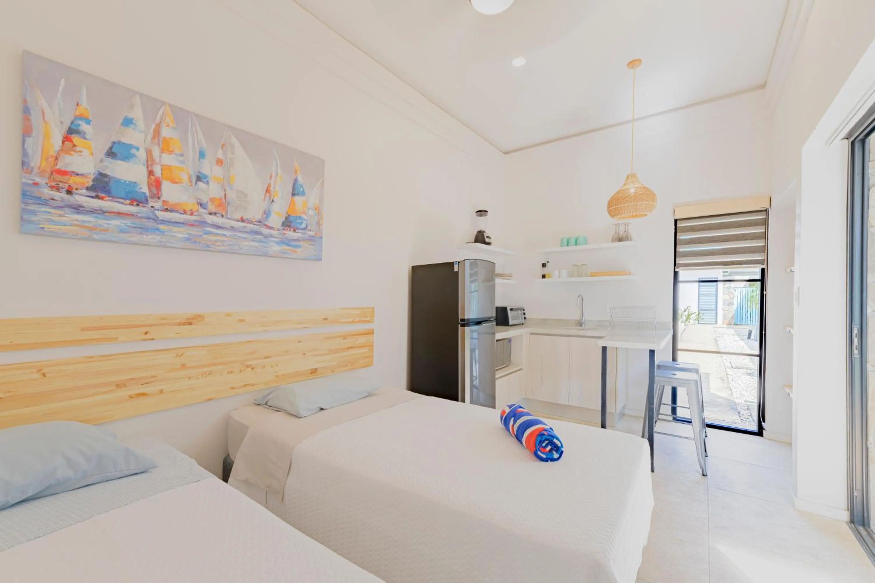 Bed in Villas VR Beachwalk Avellanas