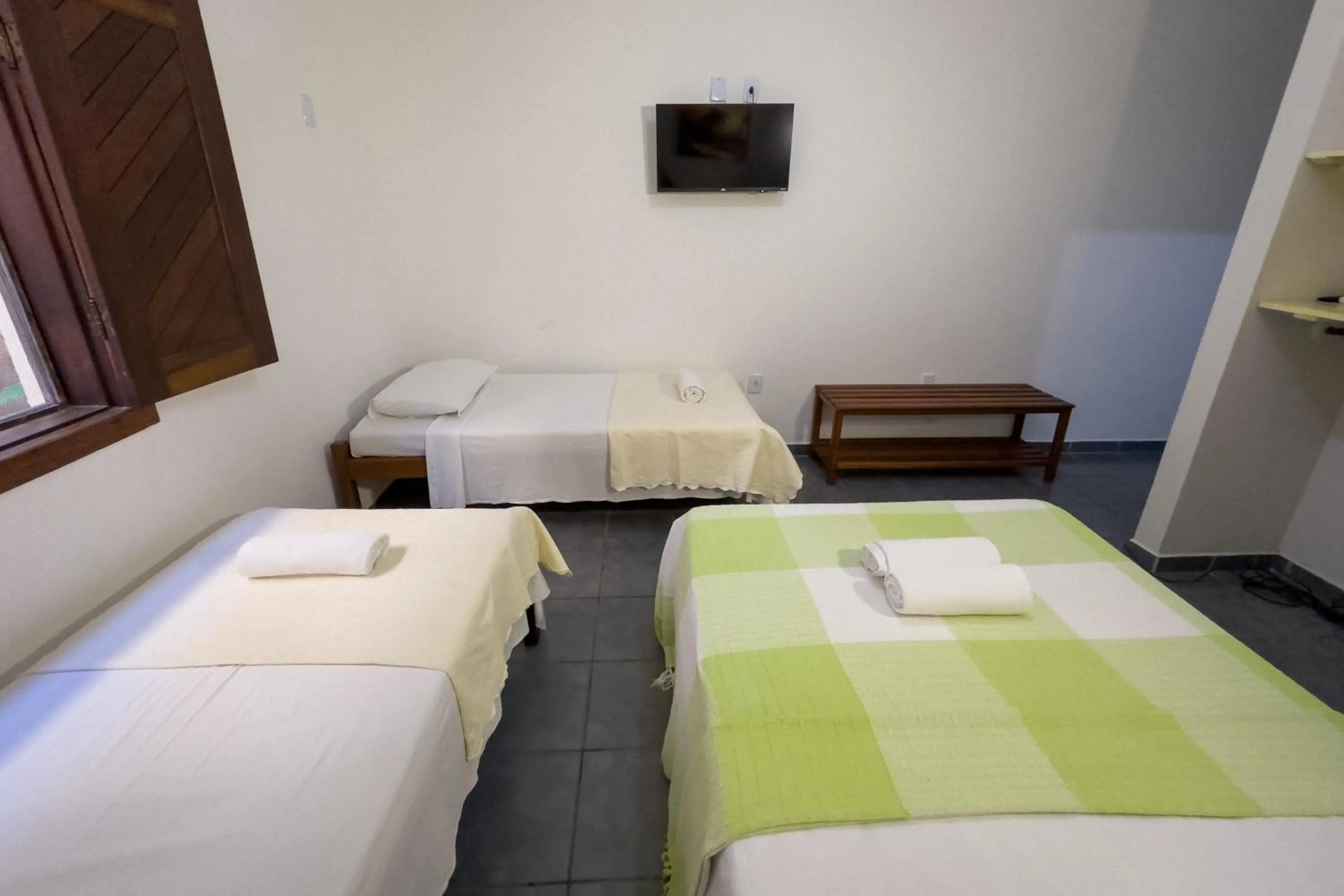 Bed in Pousada Pitanga