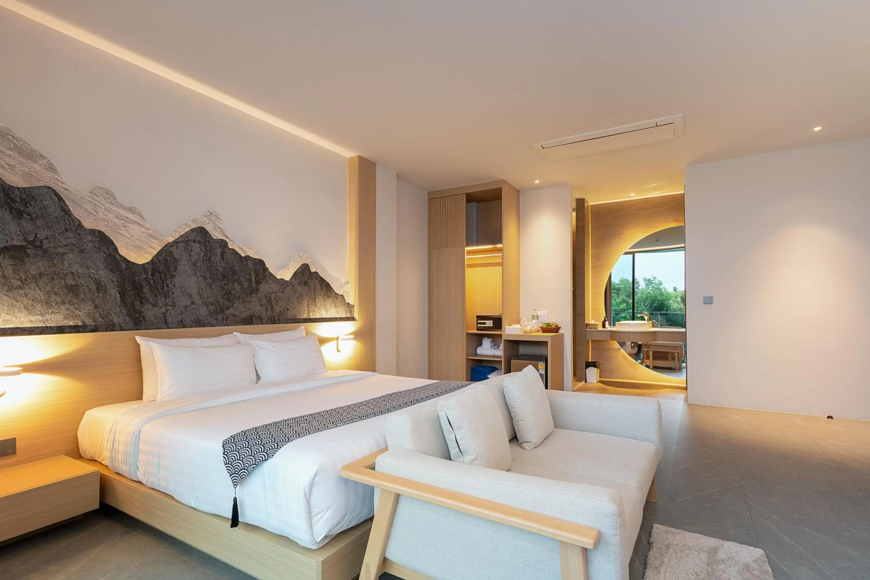 Bed in Timberton Resort Khaoyai