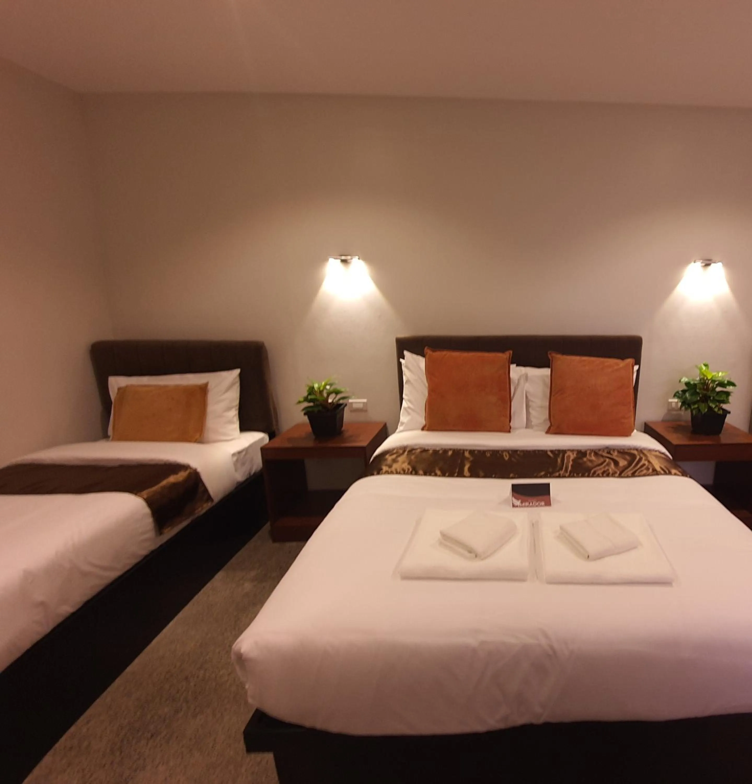 Bed in Hotel Mirador