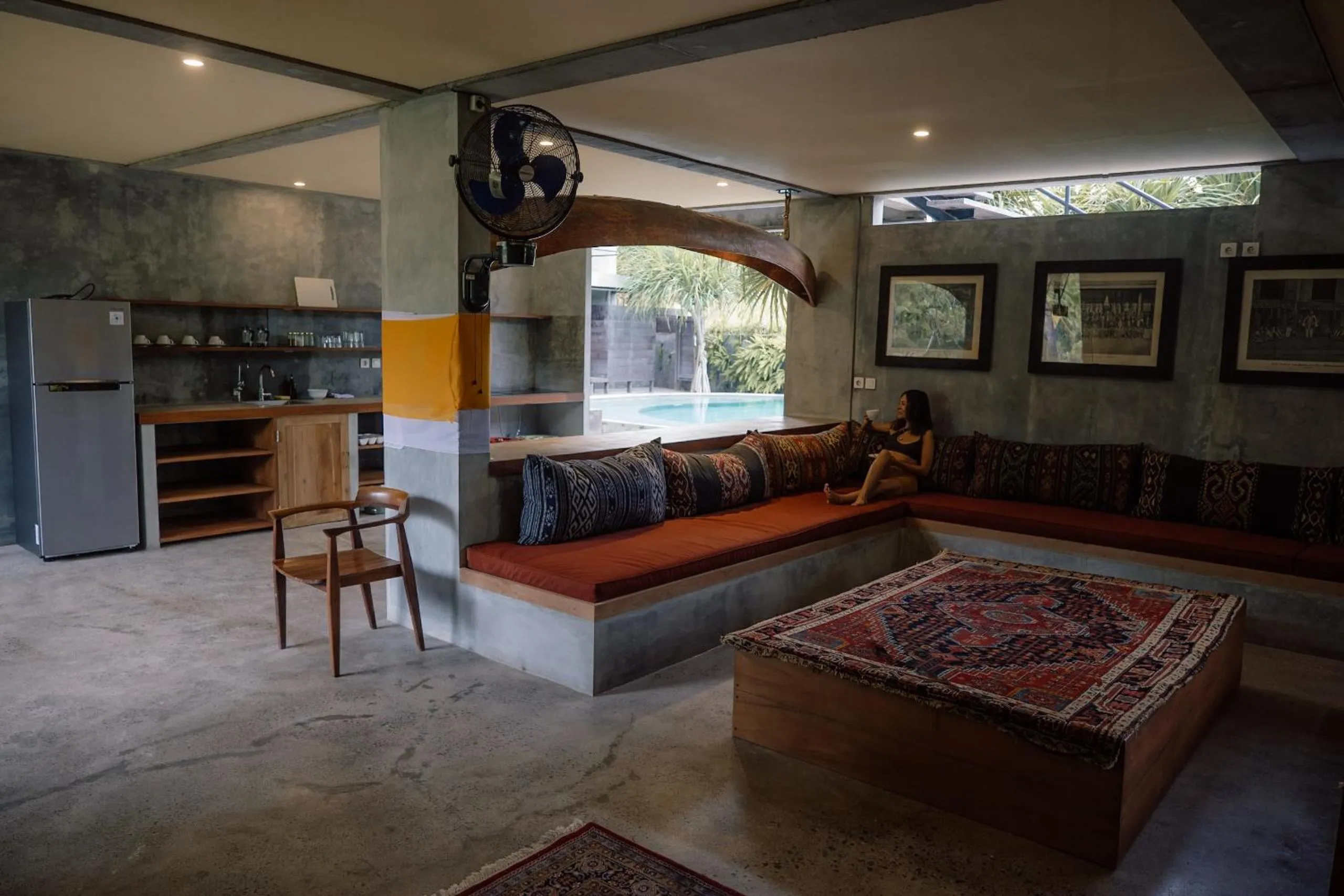 Communal lounge/ TV room in Mangroove Bay Boutique Hostel