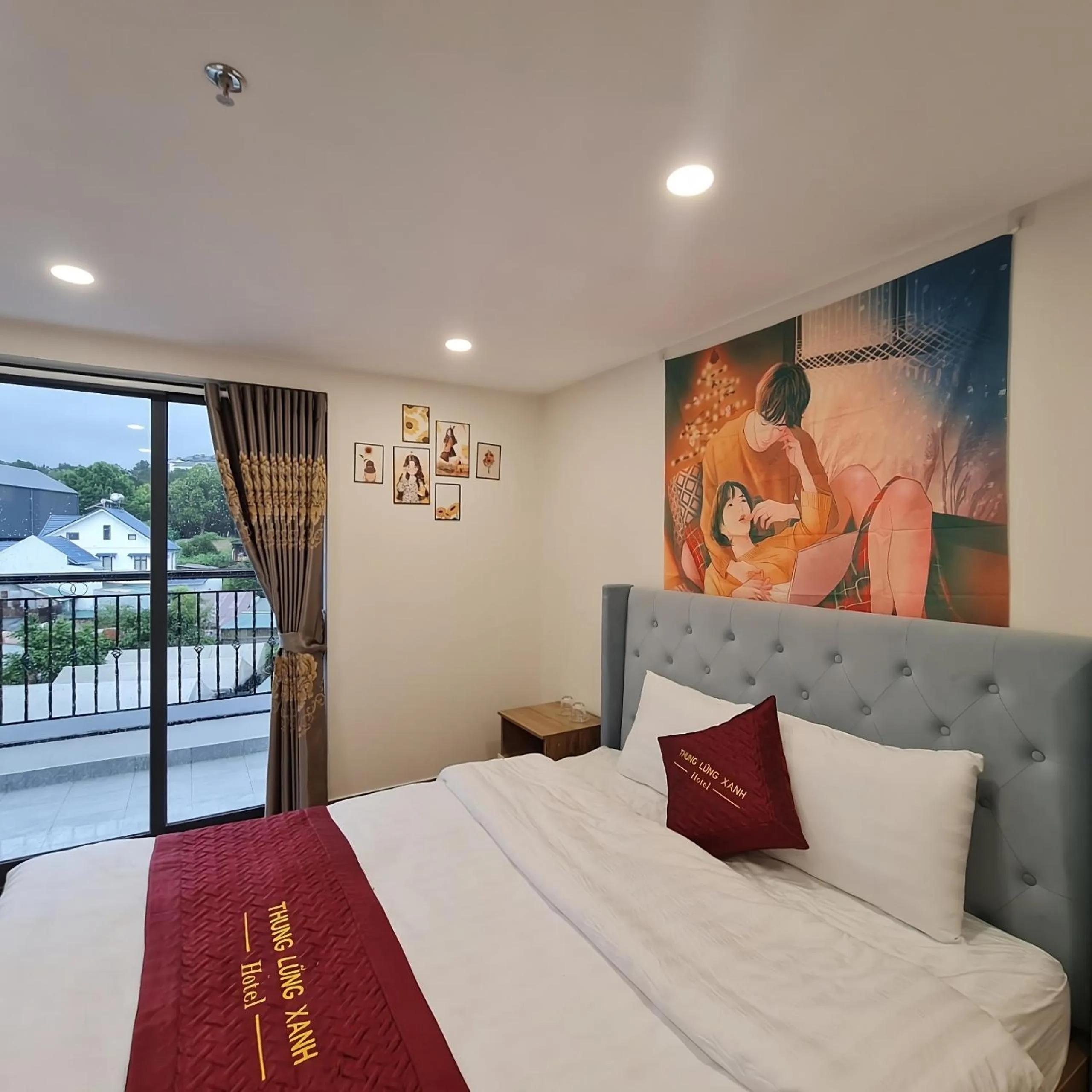 Bed in Thung Lũng Xanh TQK Hotel