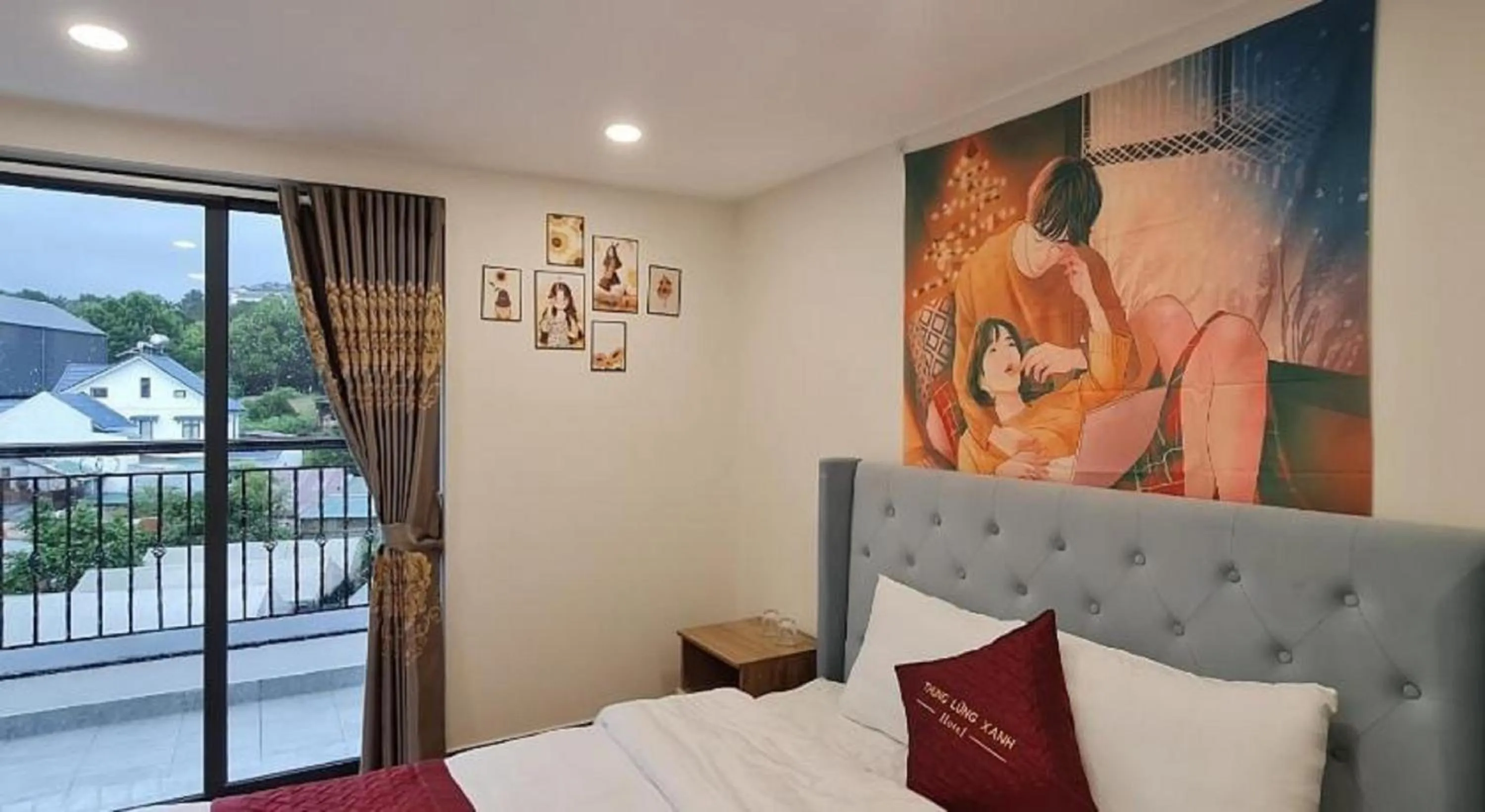 Bed in Thung Lũng Xanh TQK Hotel