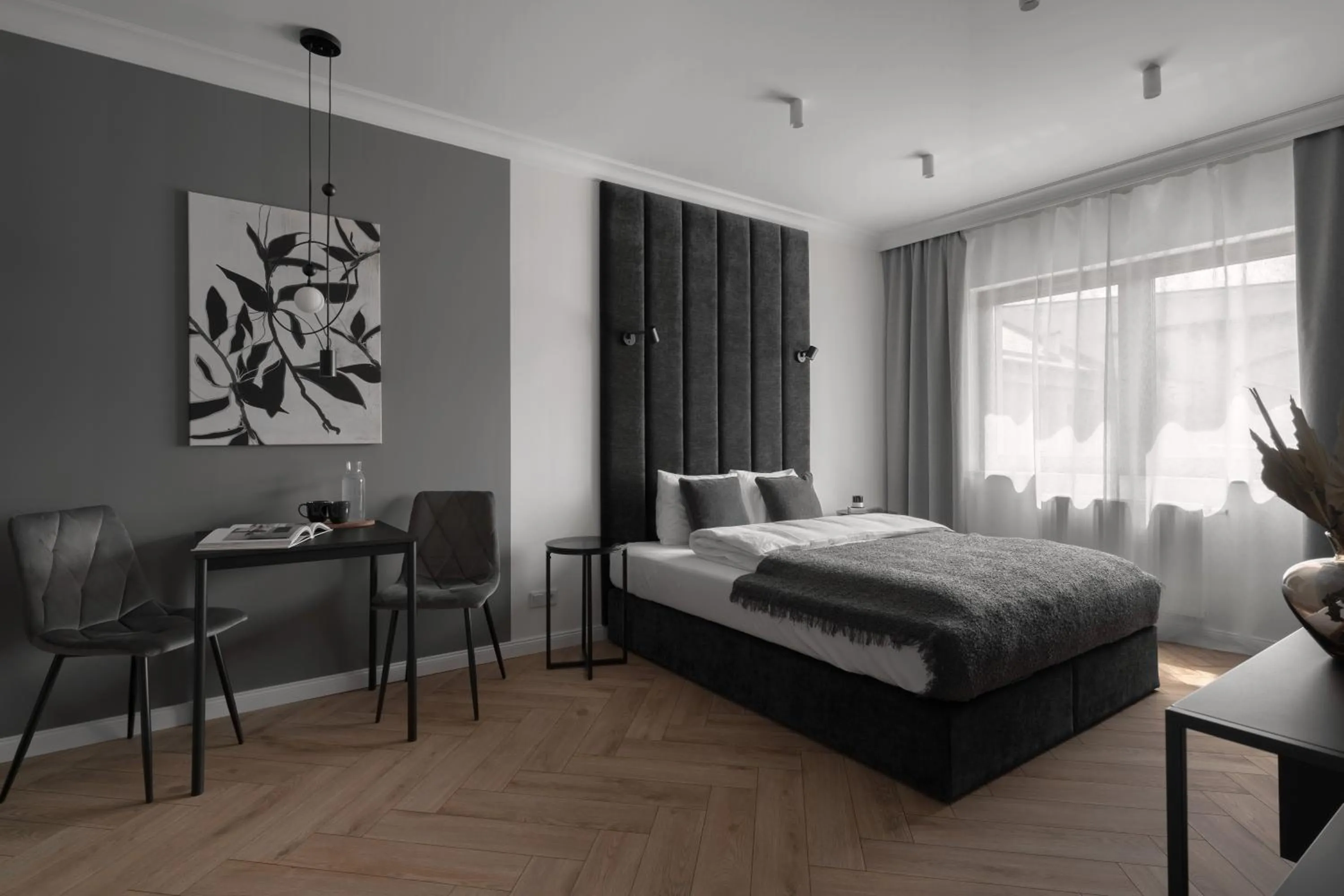 Bed in APARTIO ROOMS Gliwice