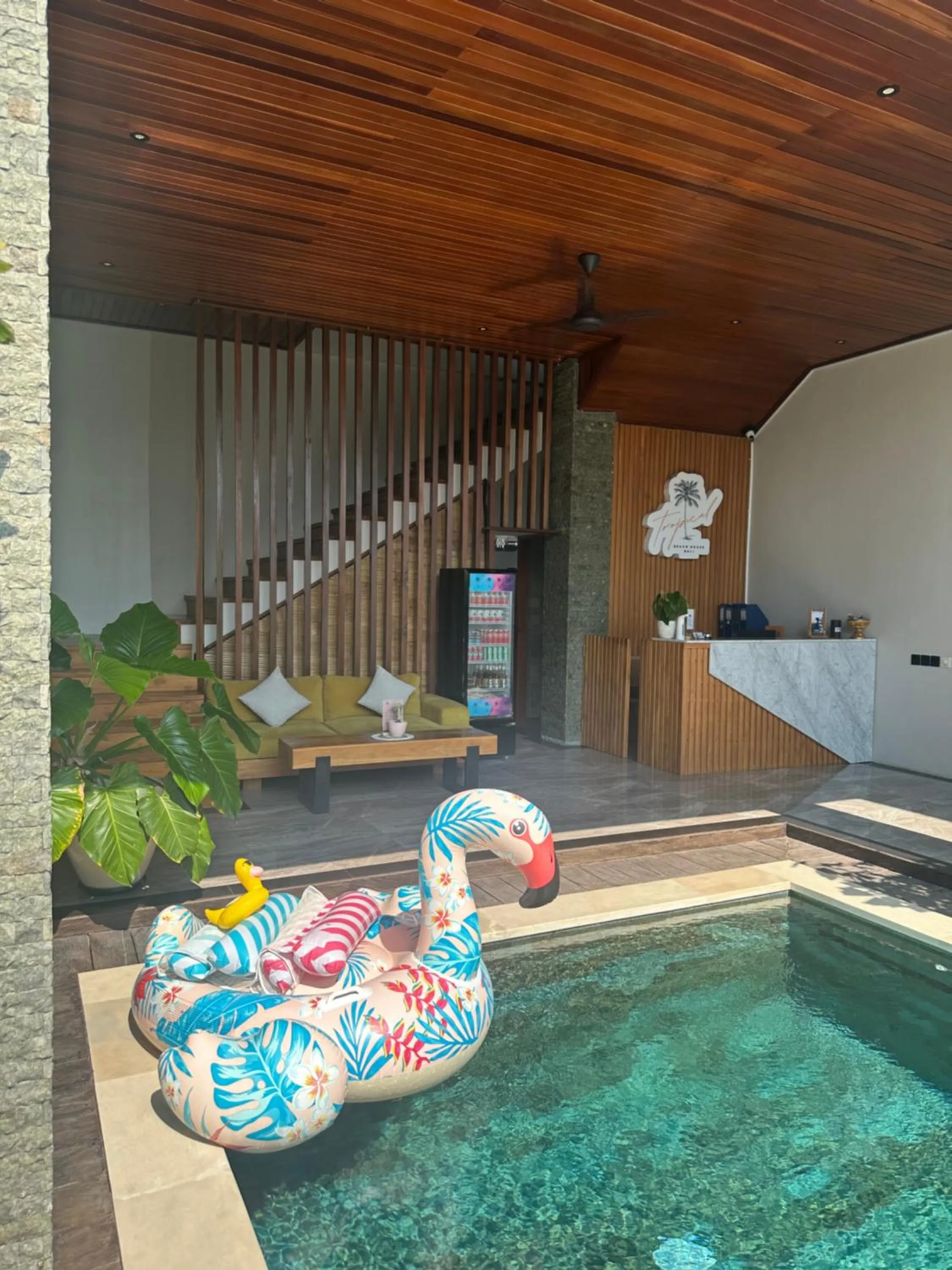 Day in Tropical Beach House Bali