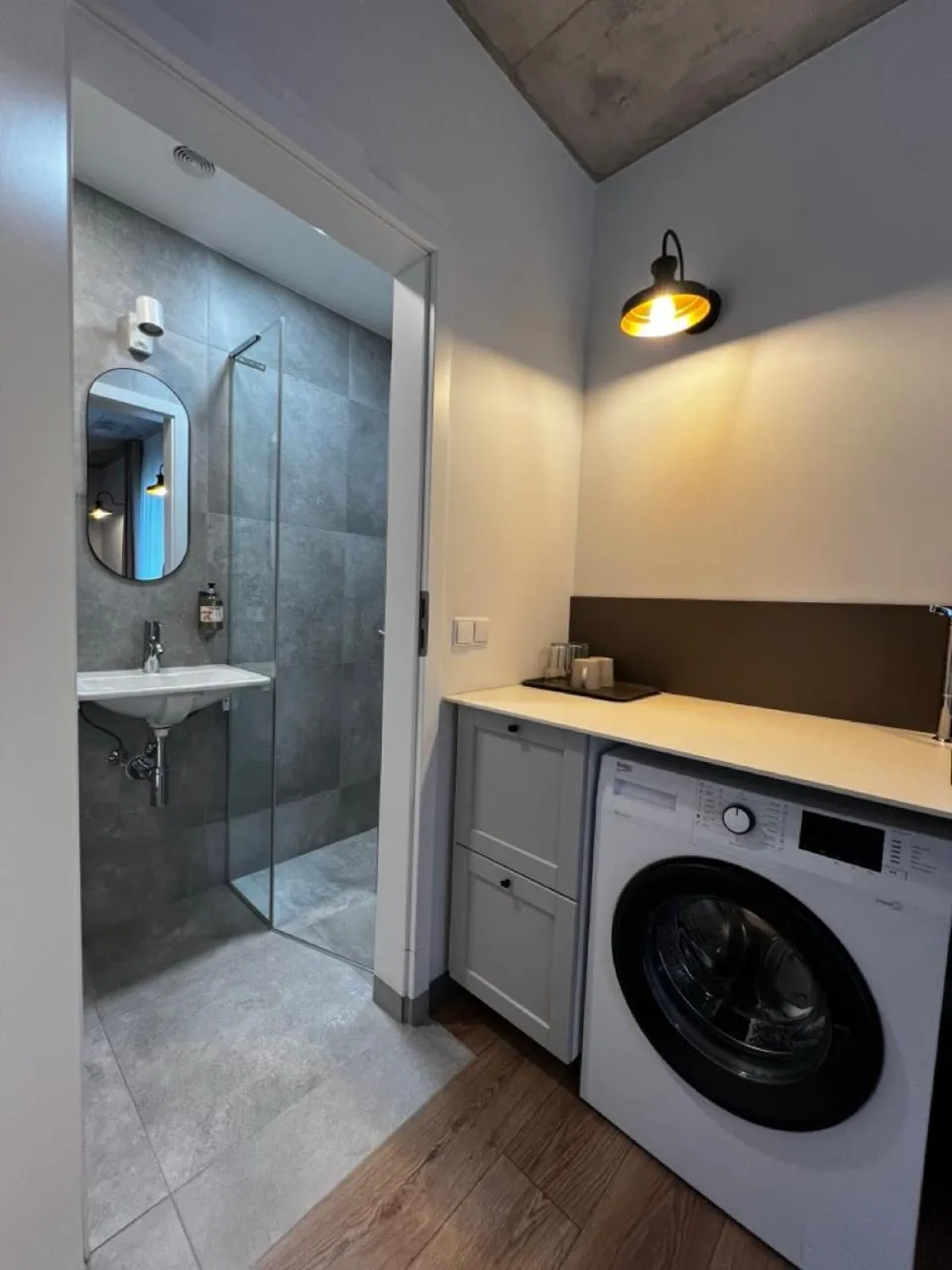 Bathroom in Tilzes Studio apartaments, Self check-in, Free parking, Comfort