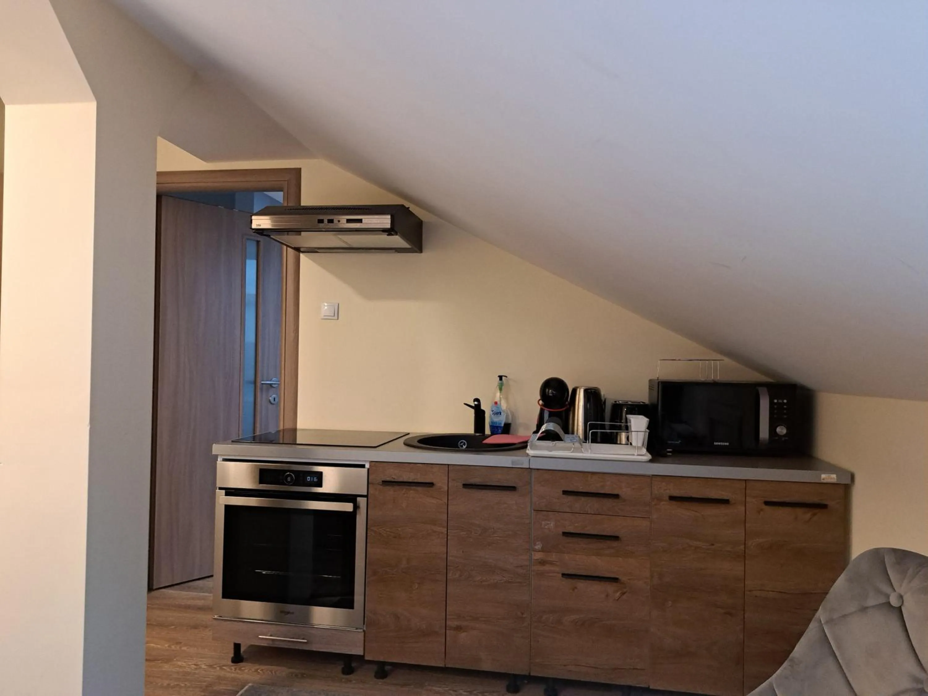 Kitchen or kitchenette in Casa Livia PP Aparthotel