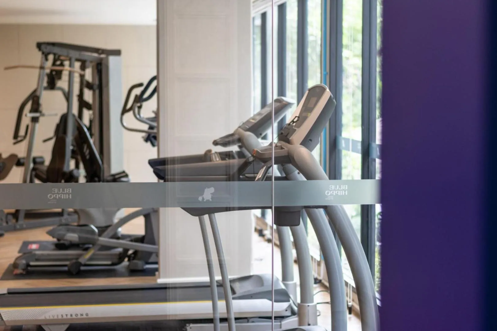 Fitness centre/facilities in Blue Hippo Hotel