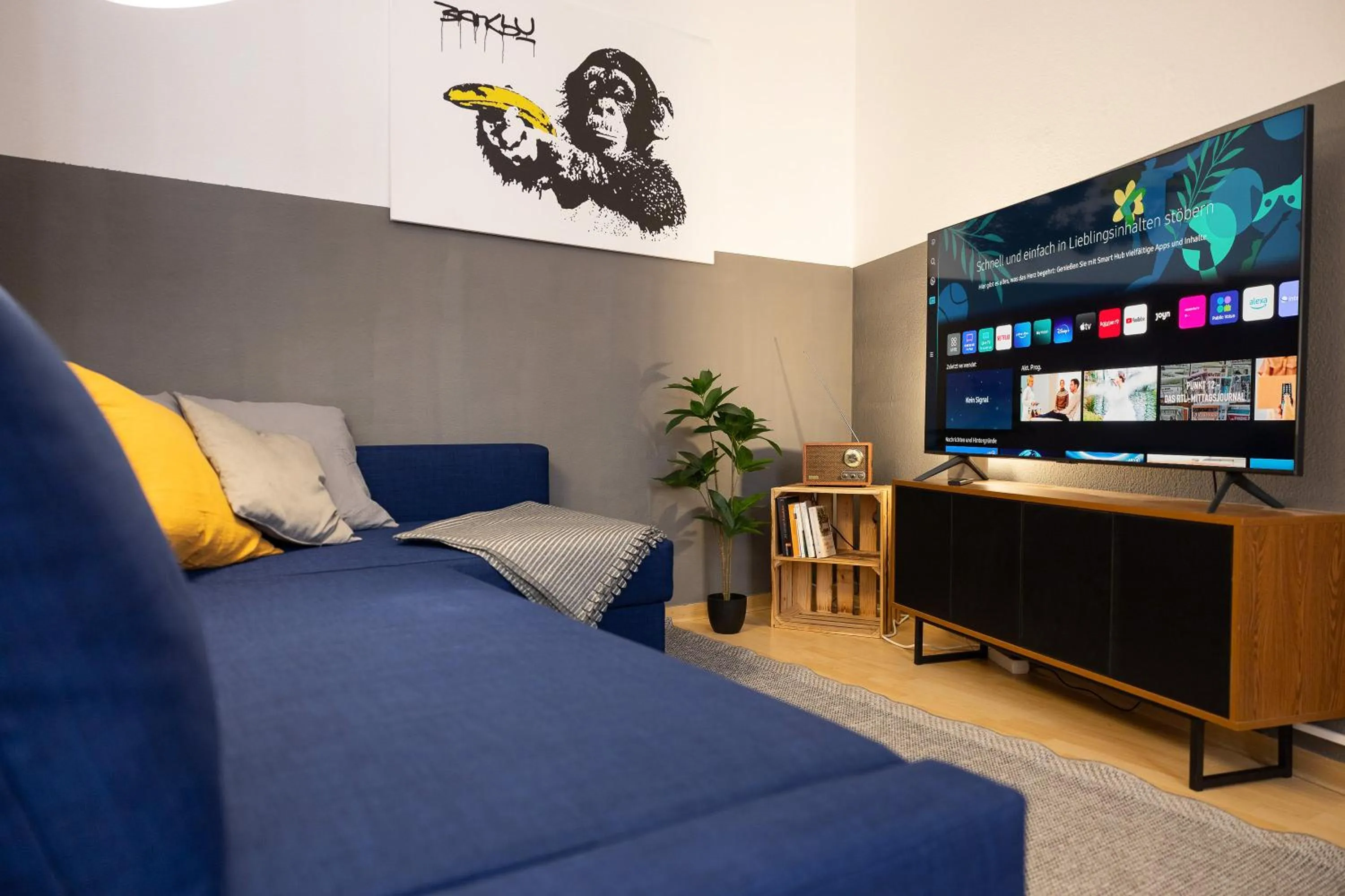 Living room in Apartments an der Oper - Innenstadt - Zentral - Küche - Wifi - Powered by Ko-Living