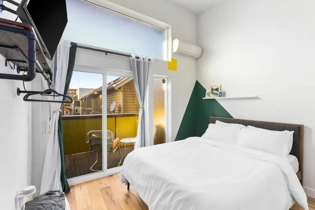 Bed in Modern Sustainable Design in Ballard - 92 Wlkscore