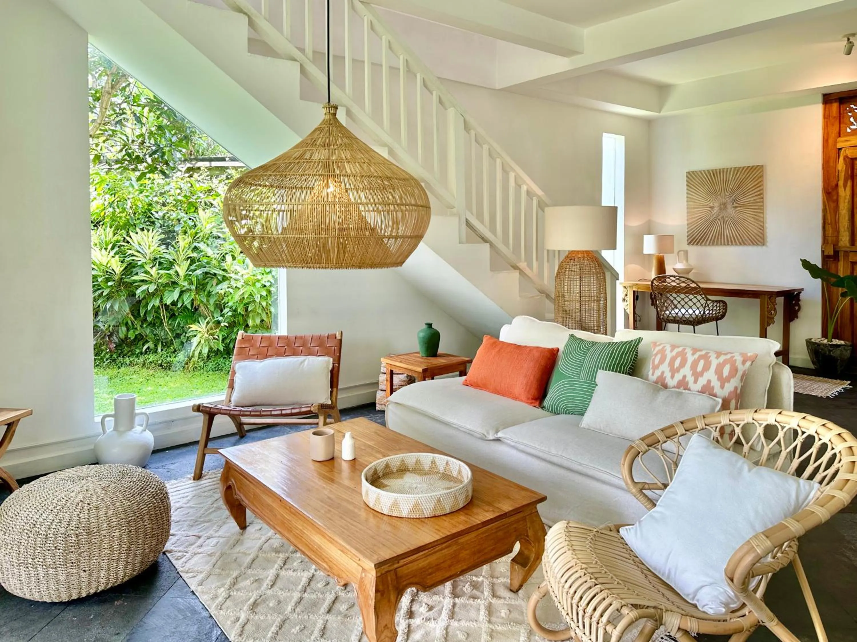 Living room in The White Villas Ubud