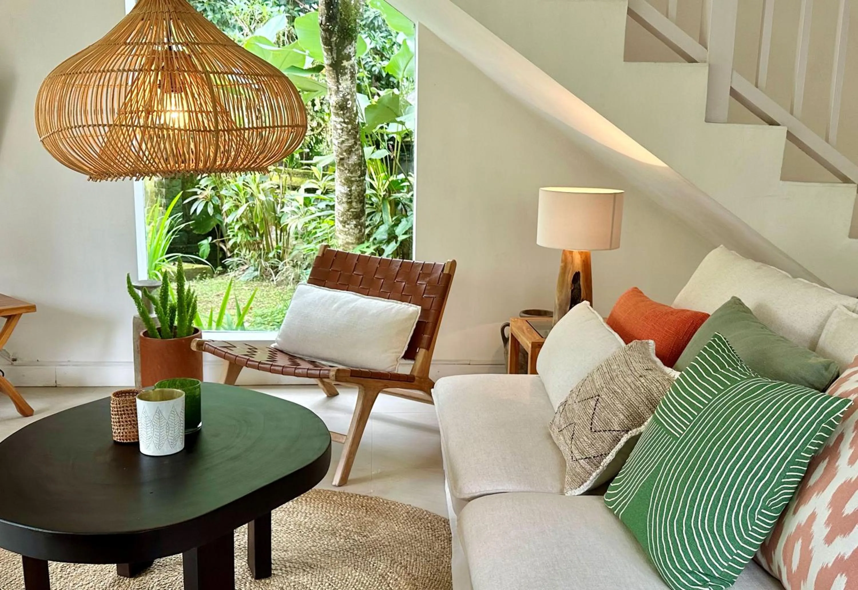 Living room in The White Villas Ubud