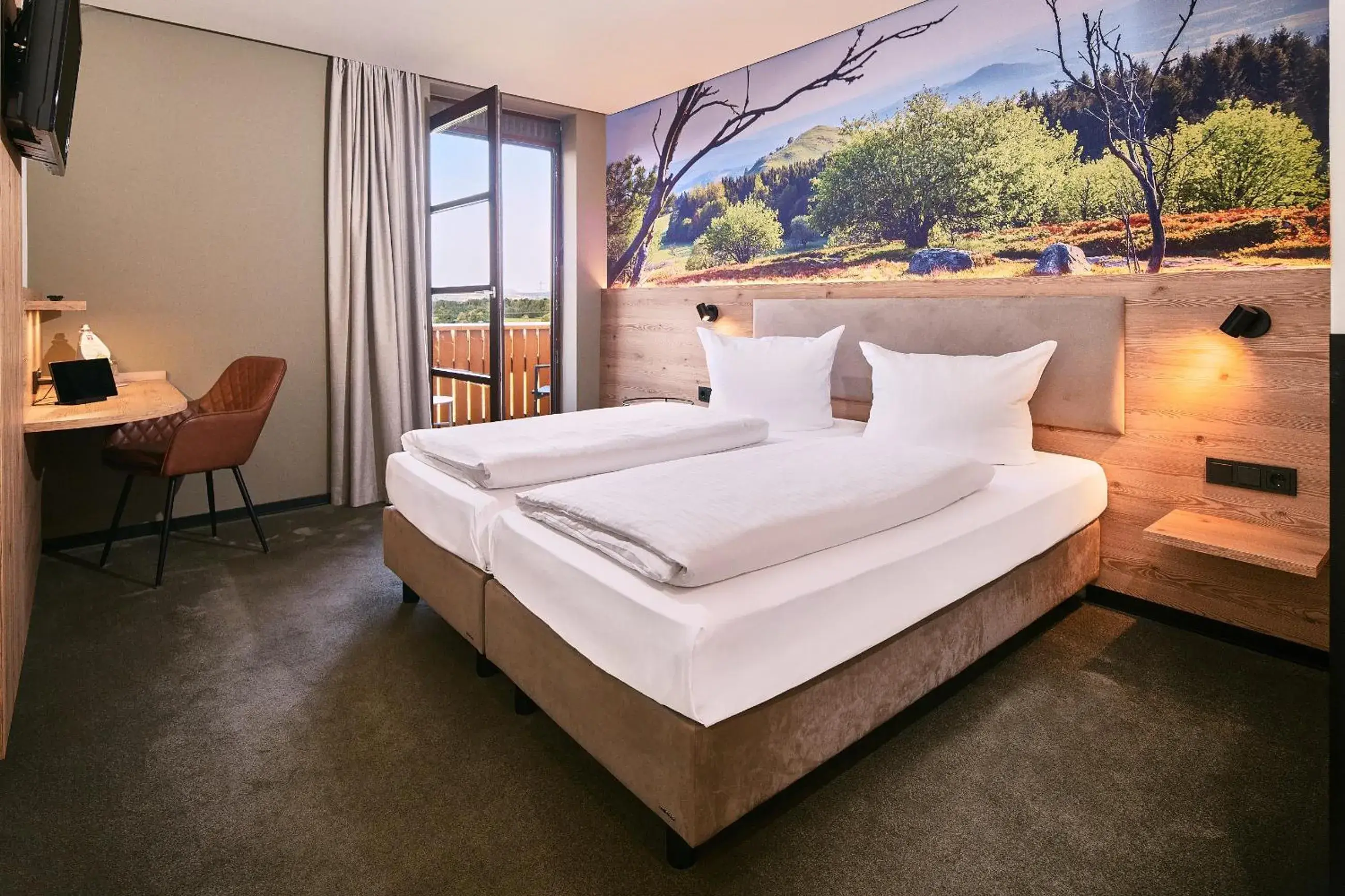 Double Room with Balcony - single occupancy in Hotel Berghof Double Room with Balcony - single occupancy in Hotel Berghof