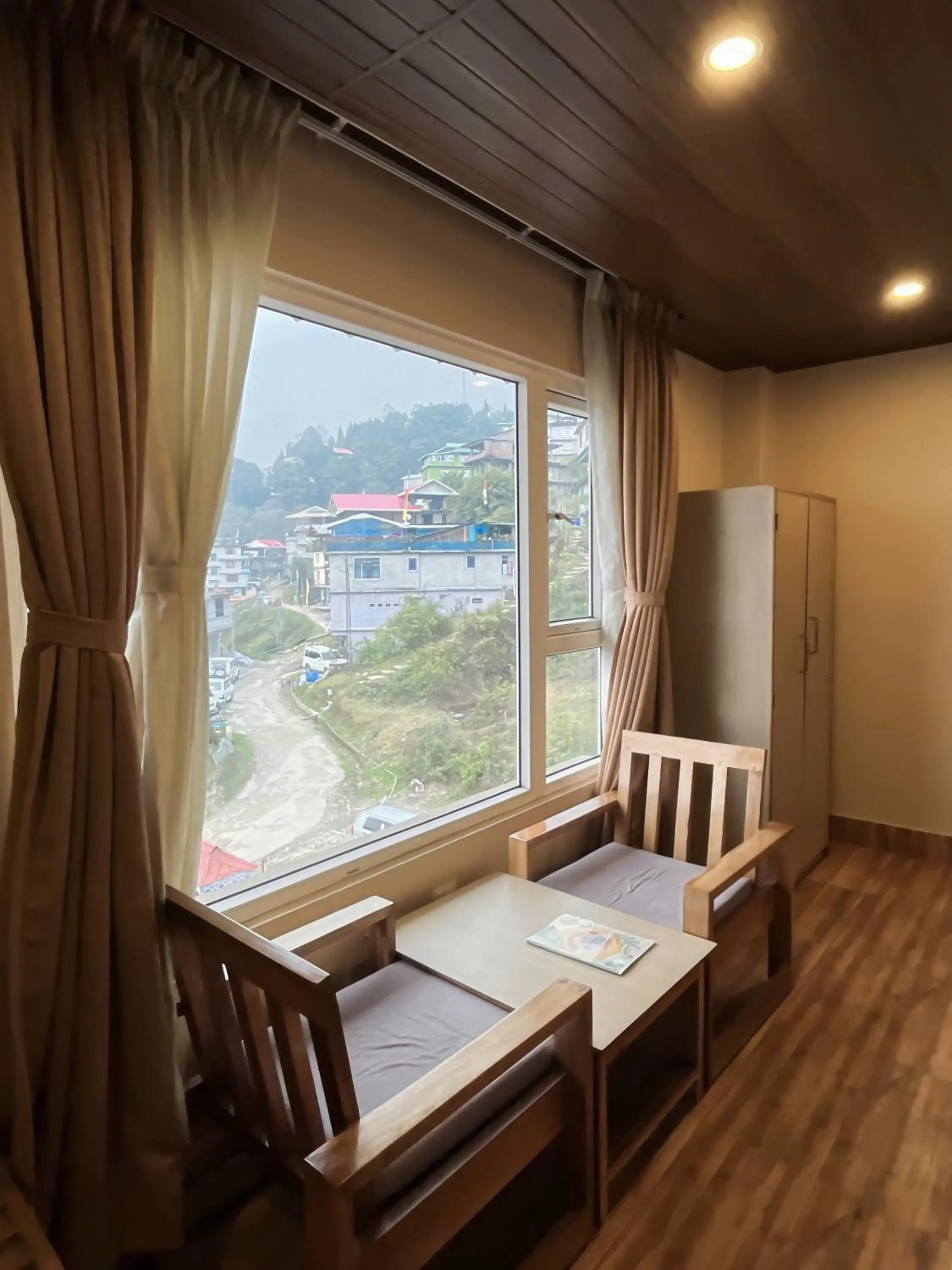 Seating area in Sakura Garden Retreat, Ravangla