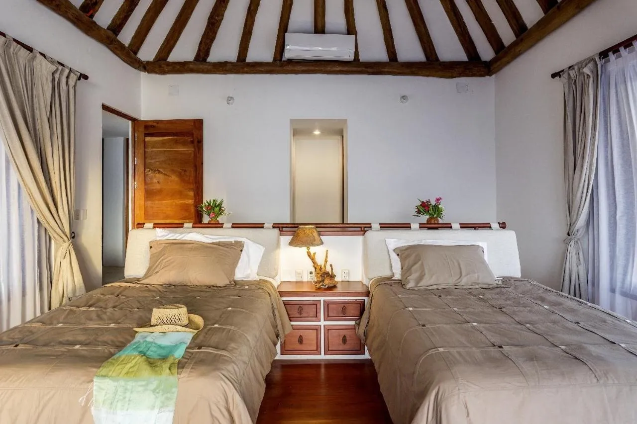 Bed in DK Luxury Ocean Front Villa - Adults Only