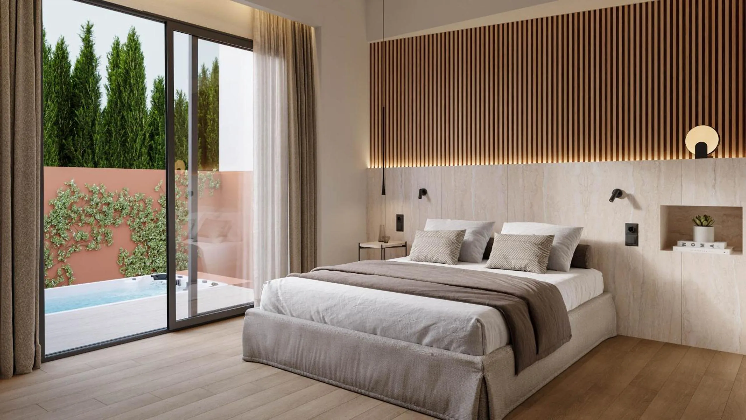 Bedroom, Bed in Athesense Suites