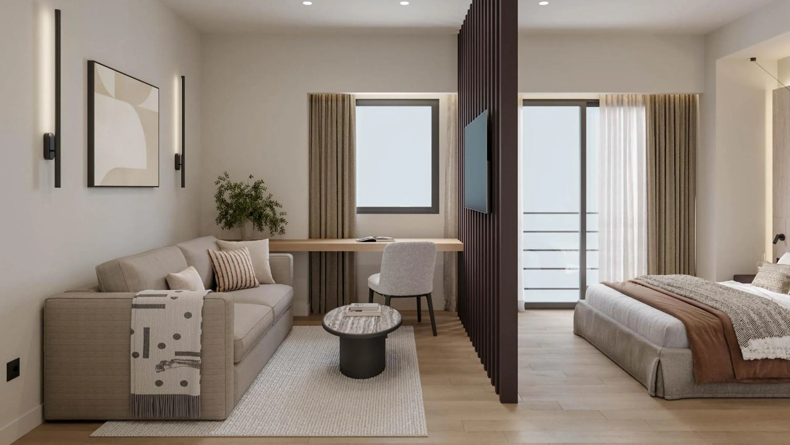 Bed in Athesense Suites