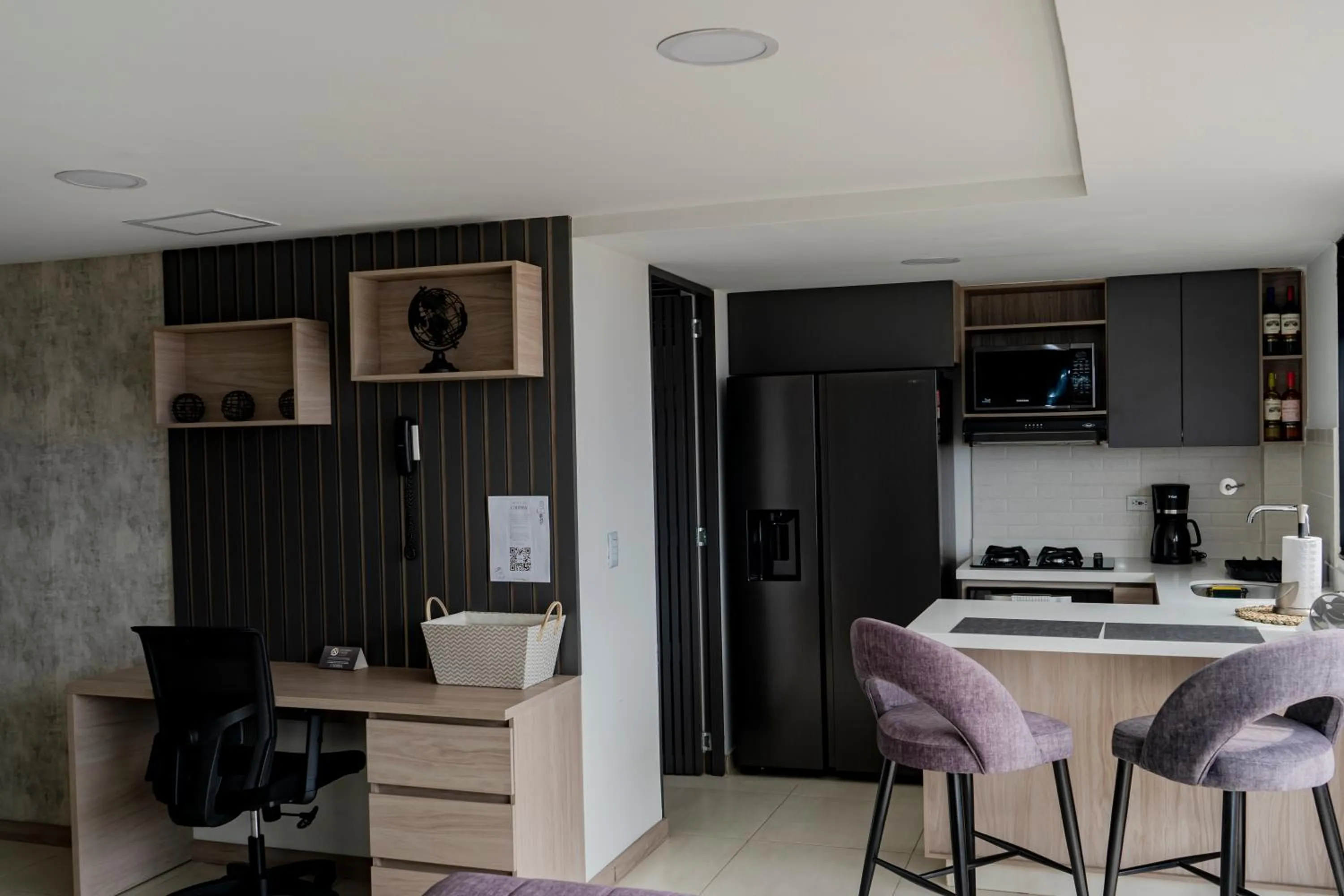 Kitchen or kitchenette in Apartamentos Gema Lujosos en Laureles